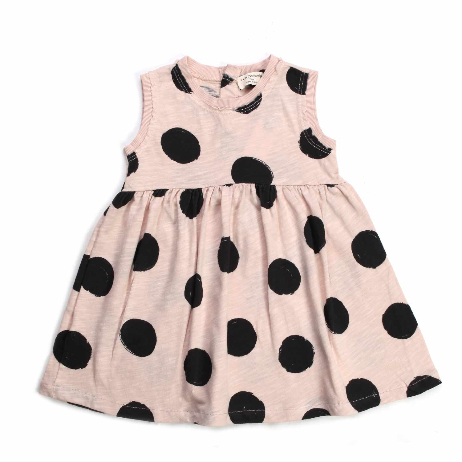 MINI ABITO ROSA A POIS BIMBA E BAMBINA - annameglio.com abbigliamento moda
