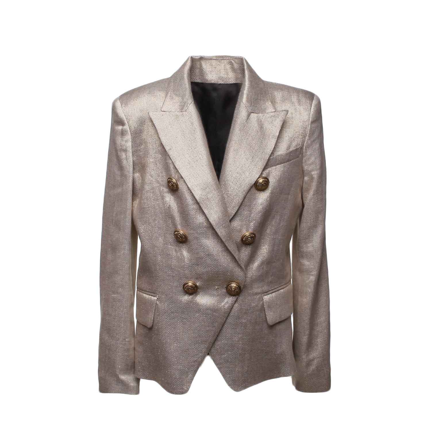 BLAZER ORO BAMBINA TEENAGER - annameglio.com abbigliamento moda