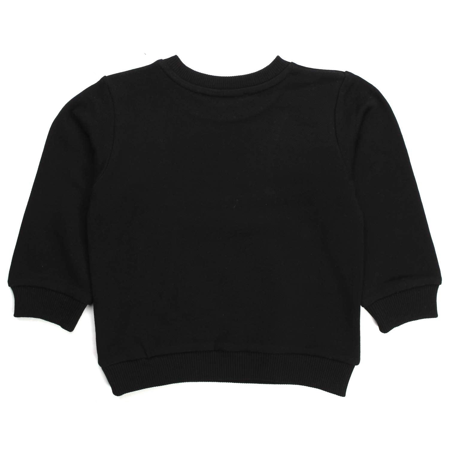 Felpa bimba in cotone black stampa logo - annameglio.com abbigliamento moda