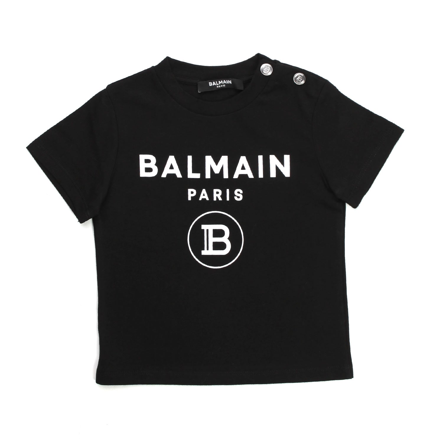 T-shirt nera bambina con bottoni - annameglio.com abbigliamento moda