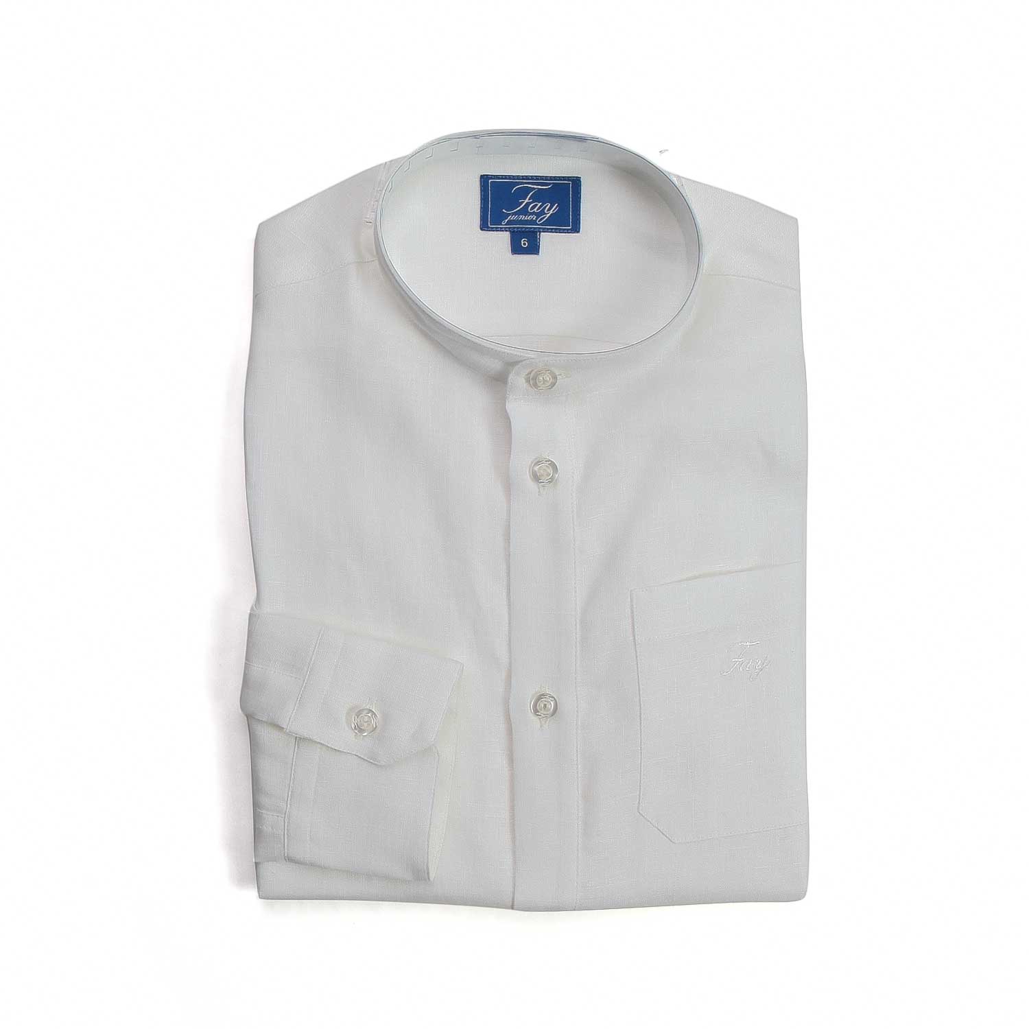 CAMICIA BIANCA LINO BAMBINO - annameglio.com abbigliamento moda