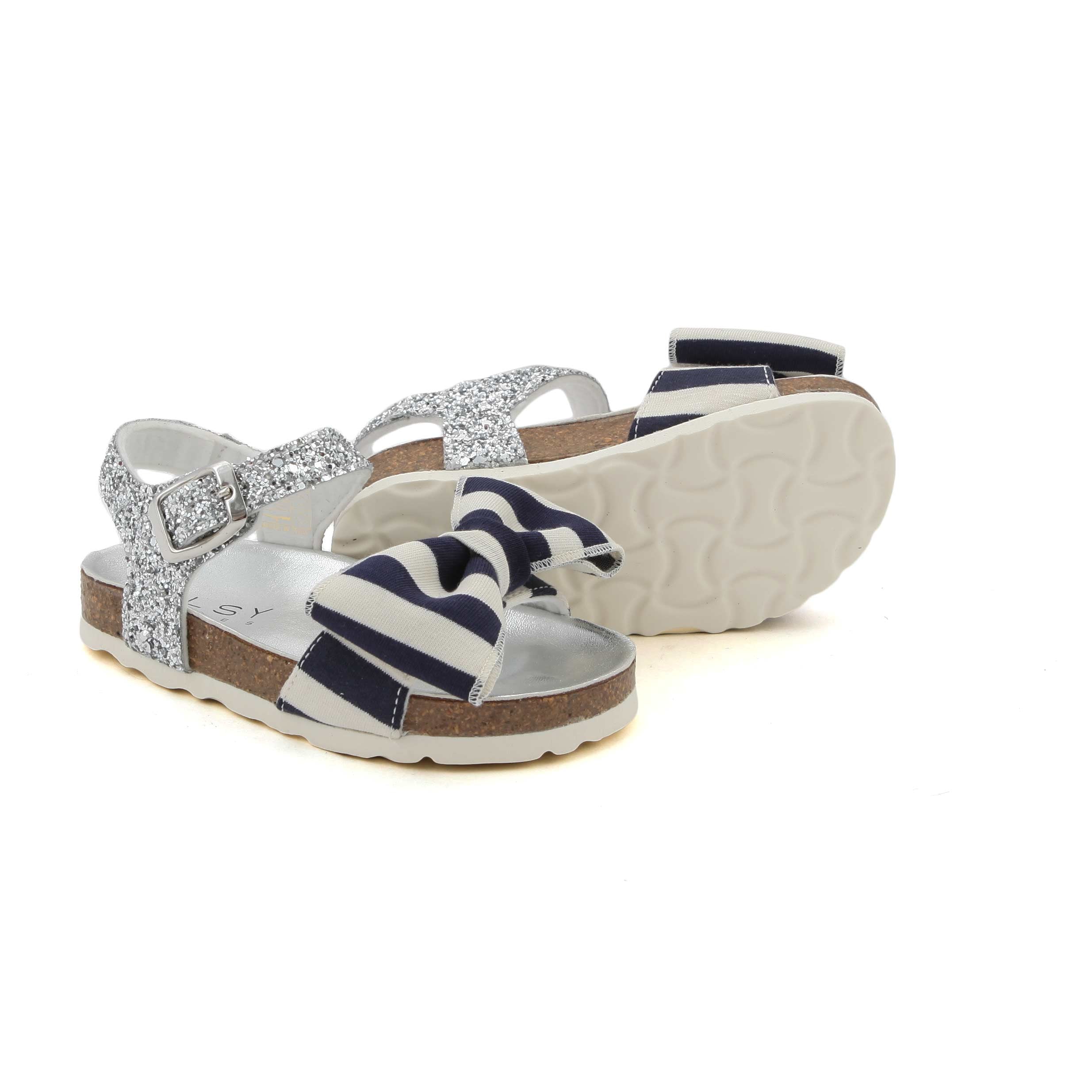 SANDALI ARGENTO GLITTER BAMBINA - annameglio.com abbigliamento moda