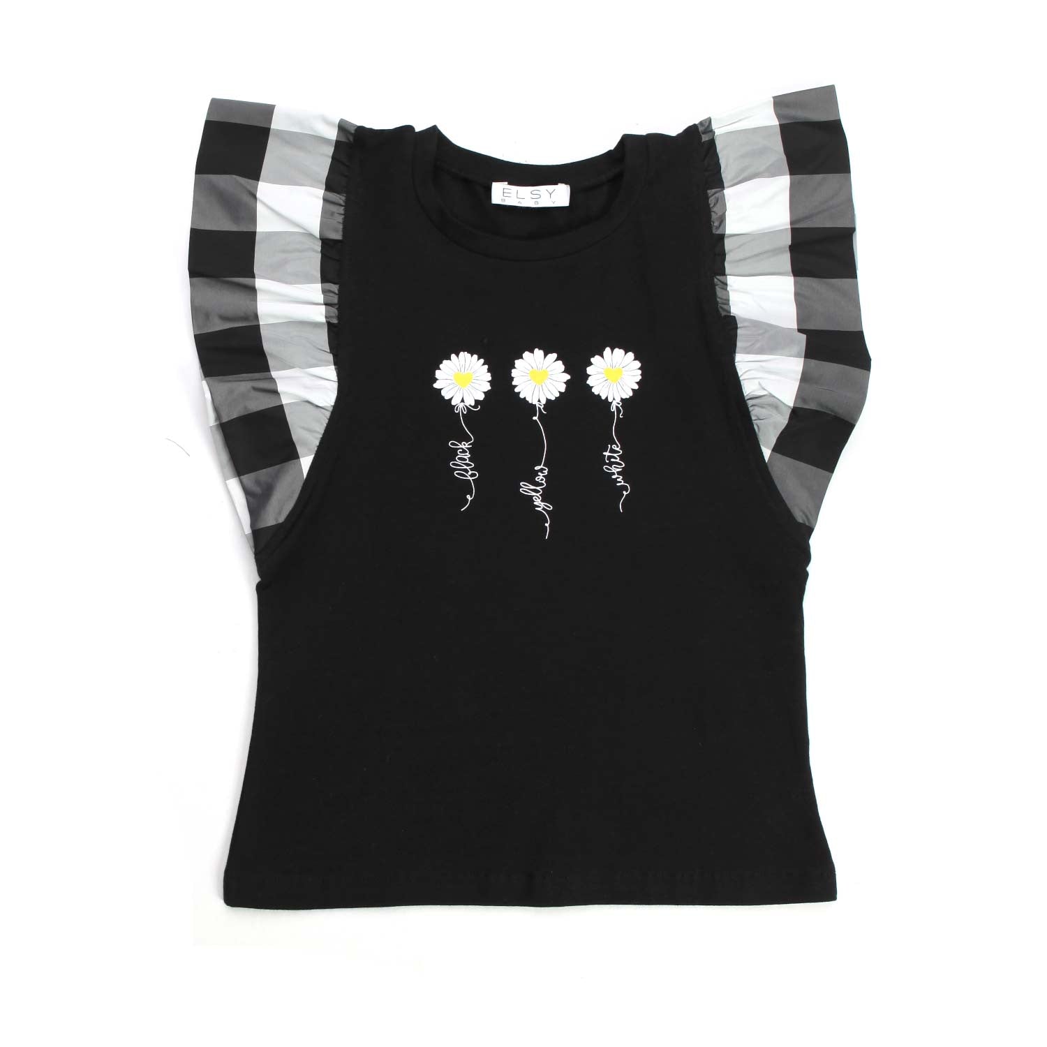 TOP NERO E BIANCO BAMBINA - annameglio.com abbigliamento moda