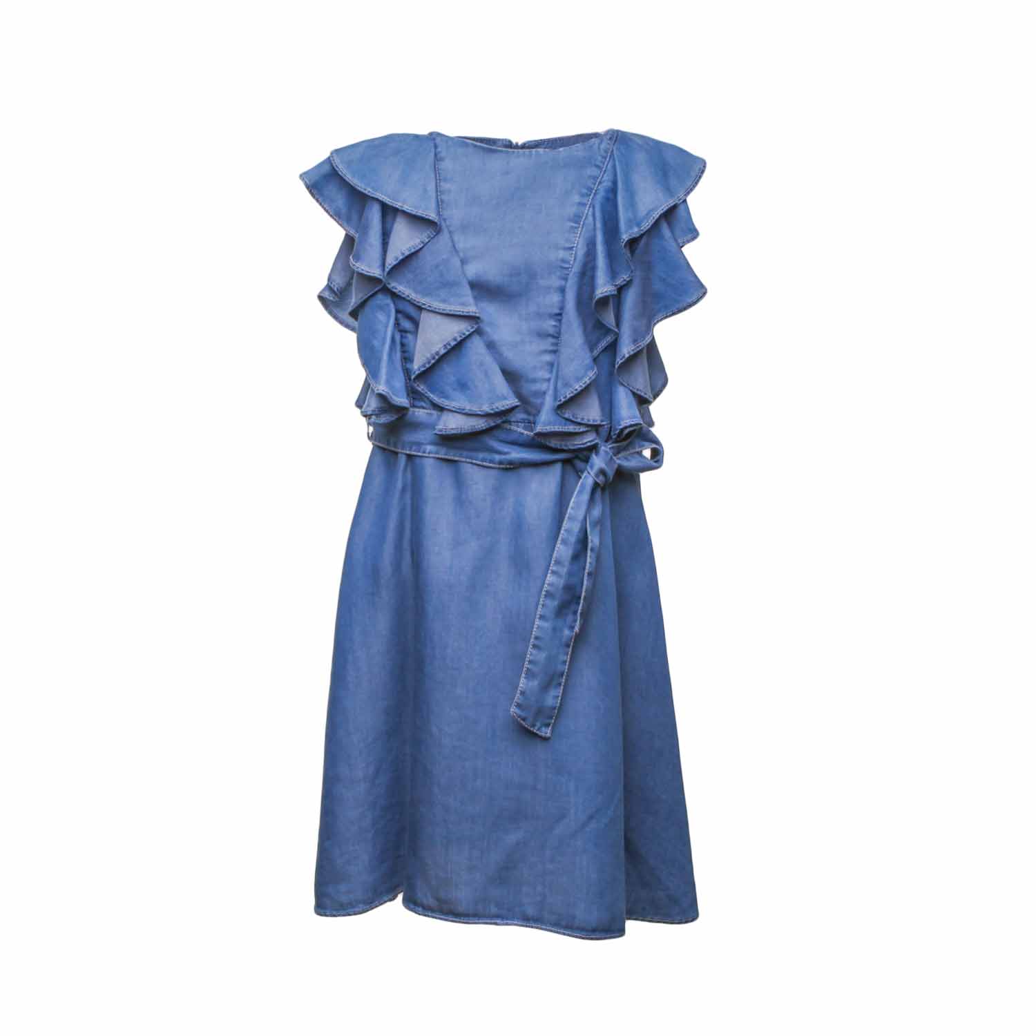 ABITO BLU DENIM BAMBINA TEEN - annameglio.com abbigliamento moda