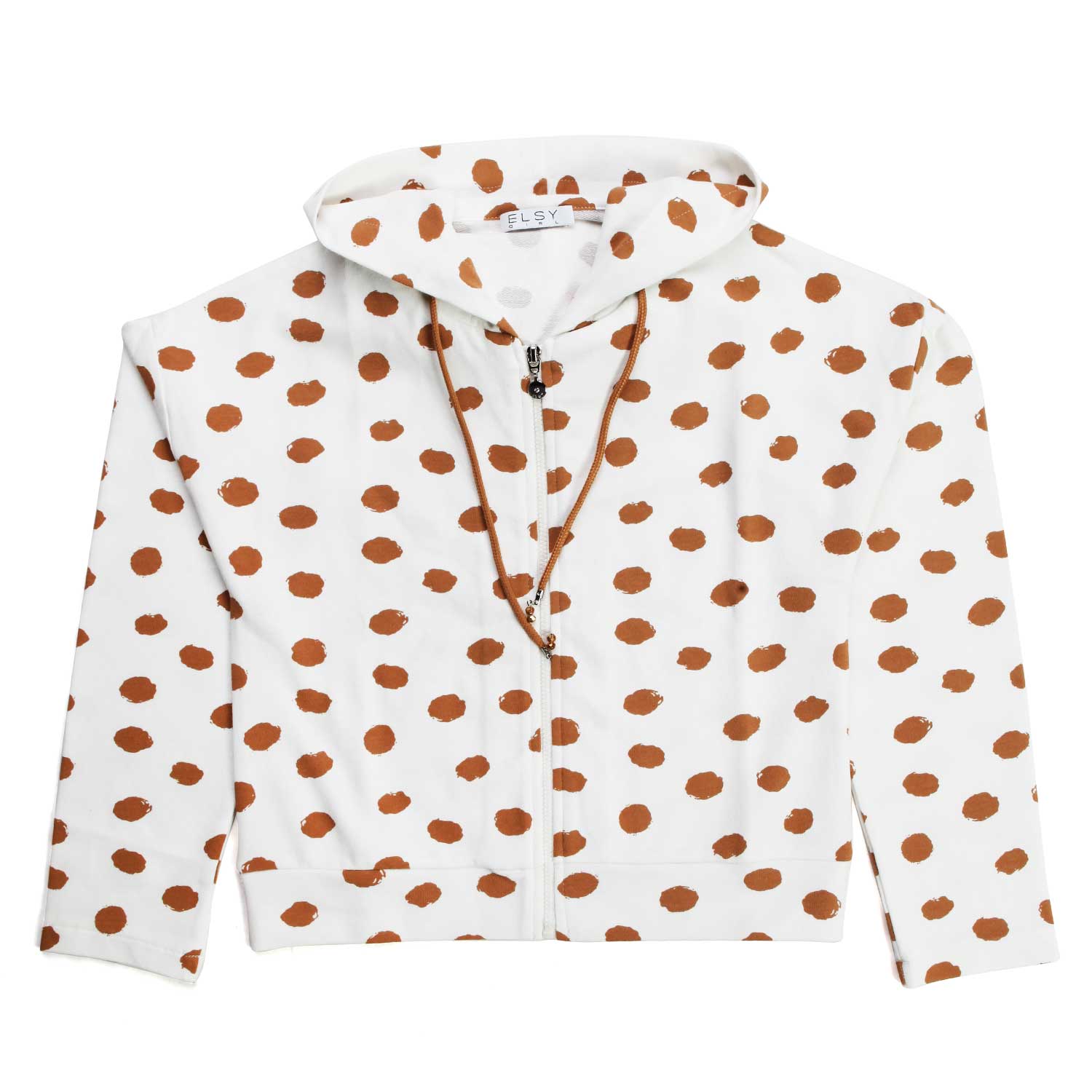 FELPA BIANCA E CAMMELLO BAMBINA E TEENAGER - annameglio.com abbigliamento moda