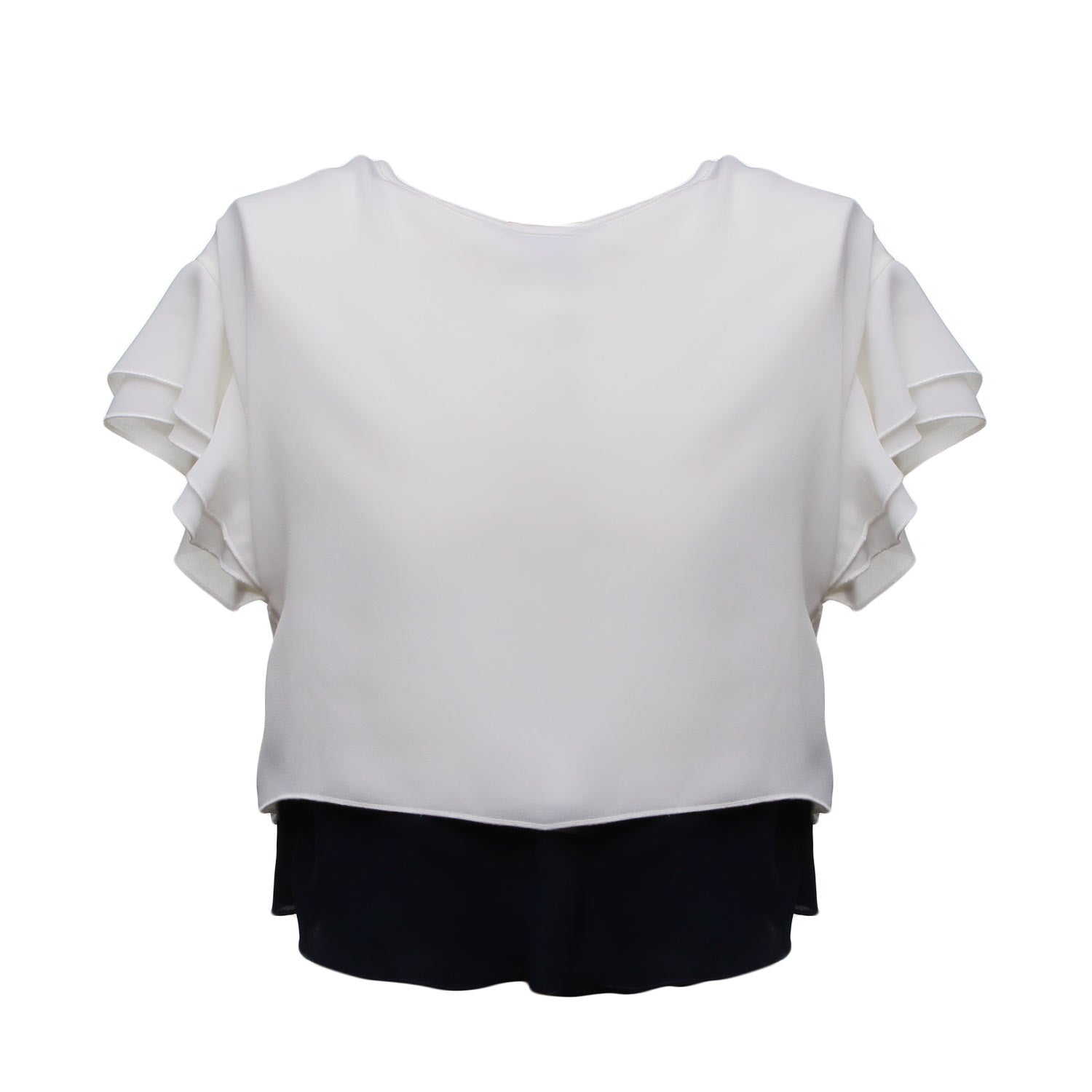 BLUSA BIANCA E BLU BAMBINA TEEN - annameglio.com abbigliamento moda