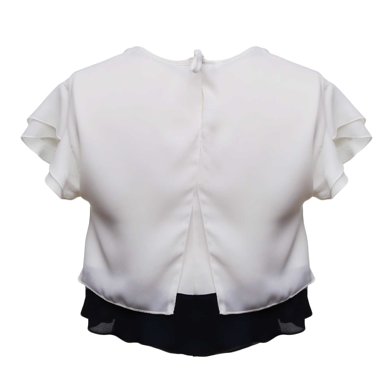 BLUSA BIANCA E BLU BAMBINA TEEN - annameglio.com abbigliamento moda