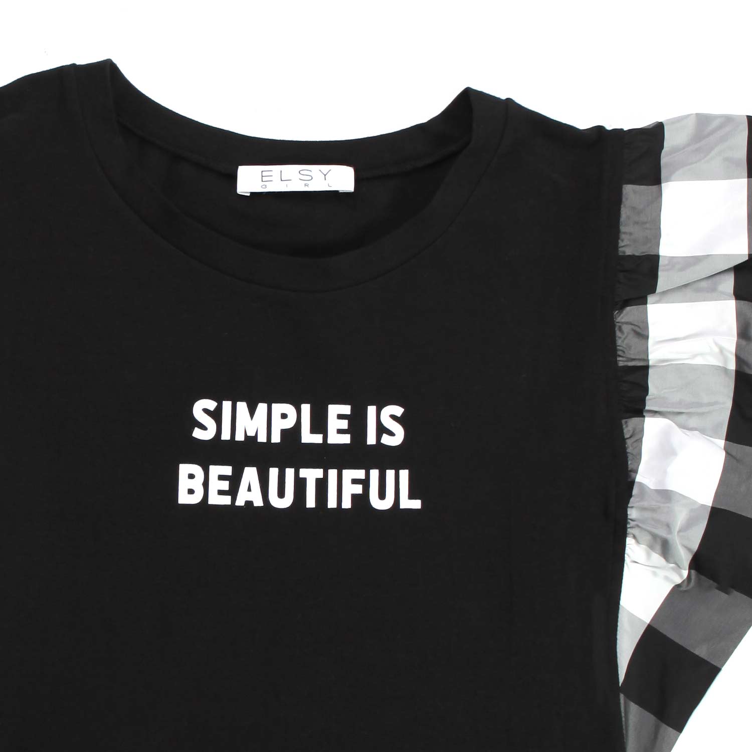 T-SHIRT NERA CON STAMPA GIRL BAMBINA - annameglio.com abbigliamento moda