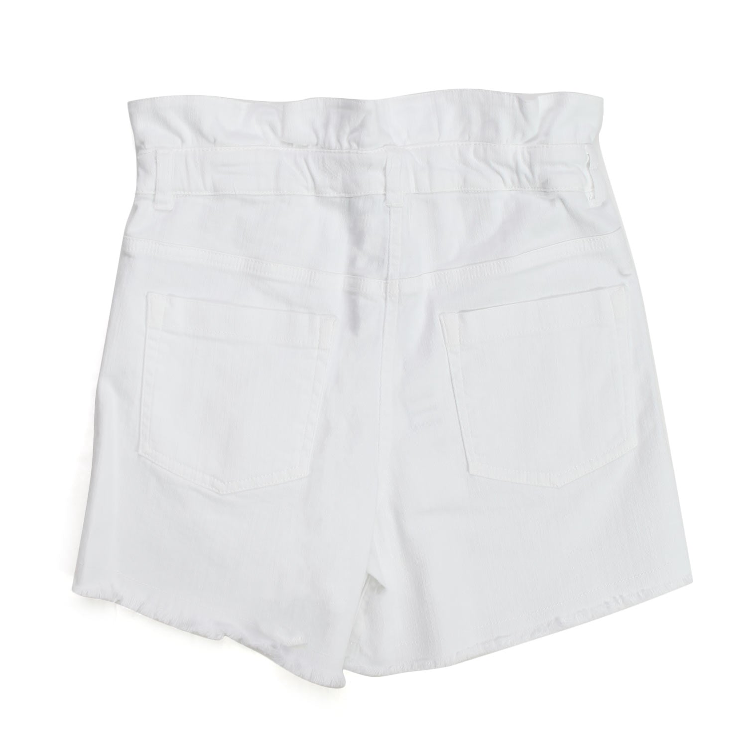 SHORTS BIANCHI CON VITA ALTA GIRL - annameglio.com abbigliamento moda