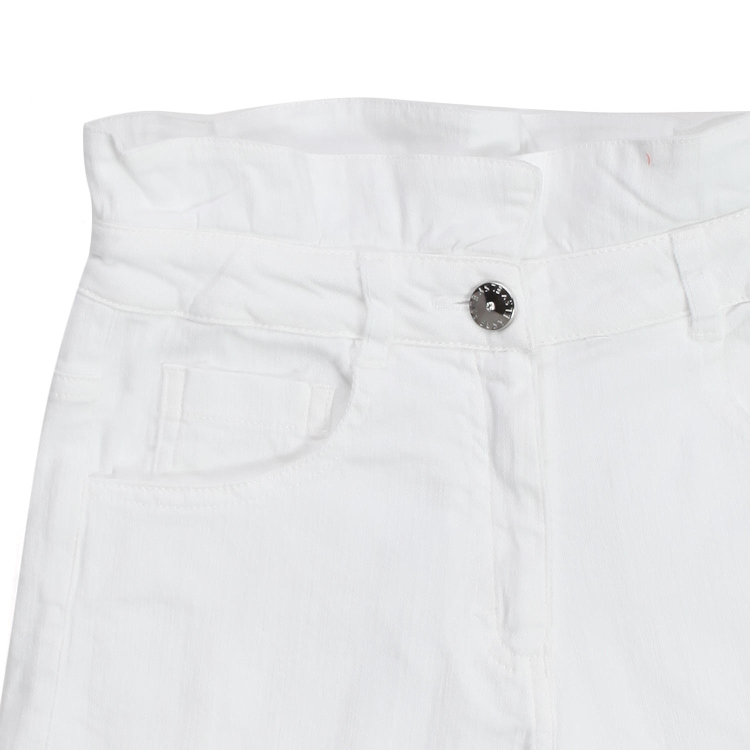 SHORTS BIANCHI CON VITA ALTA GIRL - annameglio.com abbigliamento moda