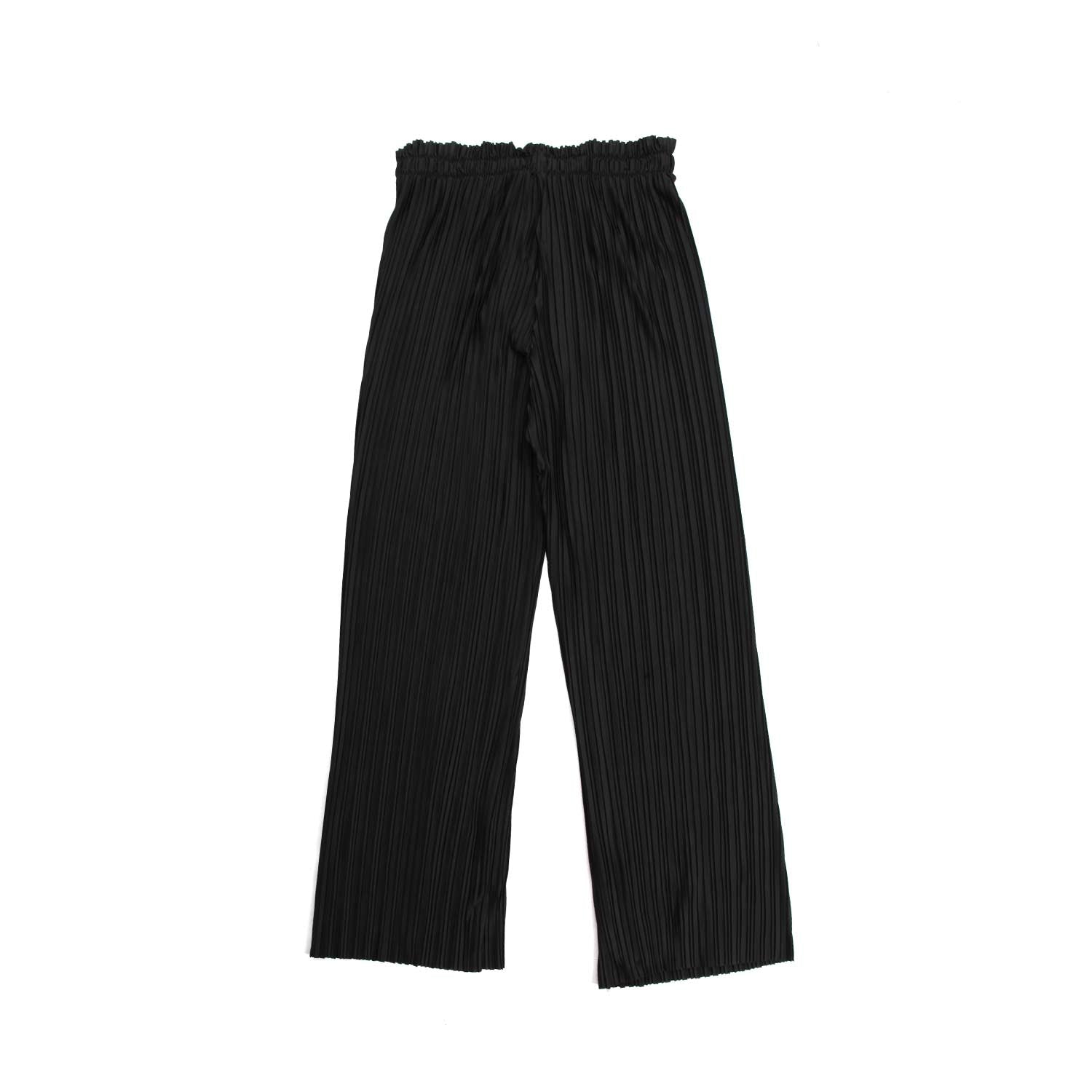 PANTALONE NERO PLISSETTATO TEENAGER - annameglio.com abbigliamento moda