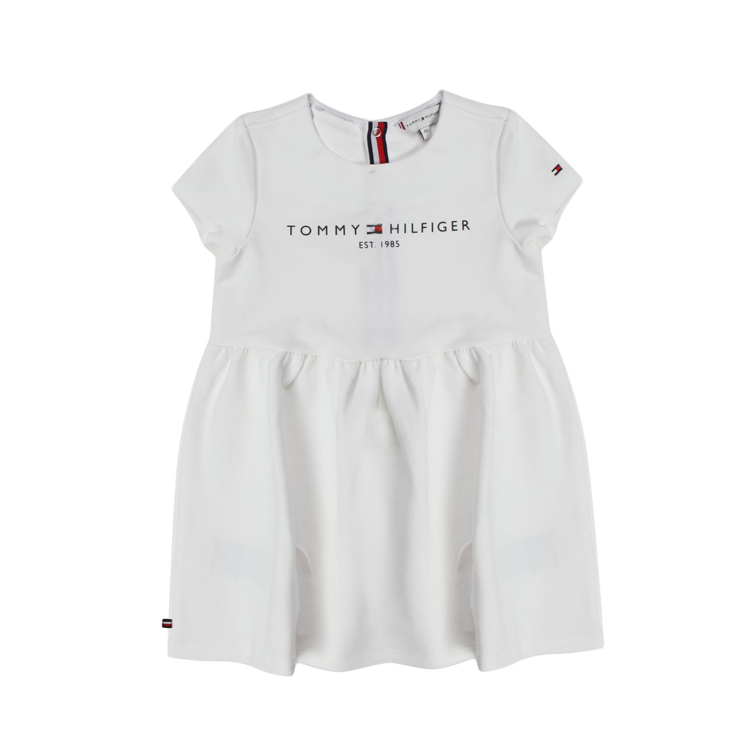 MINI ABITO IN JERSEY BIANCO BIMBA E BAMBINA - annameglio.com abbigliamento moda