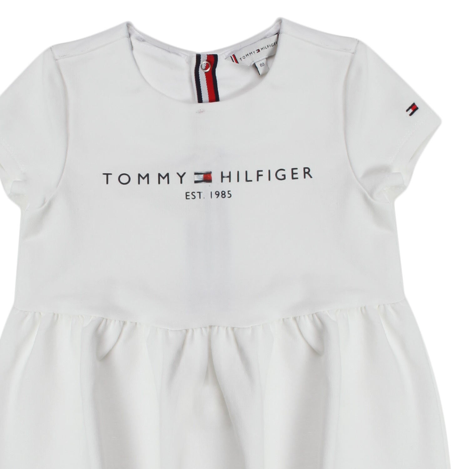 MINI ABITO IN JERSEY BIANCO BIMBA E BAMBINA - annameglio.com abbigliamento moda