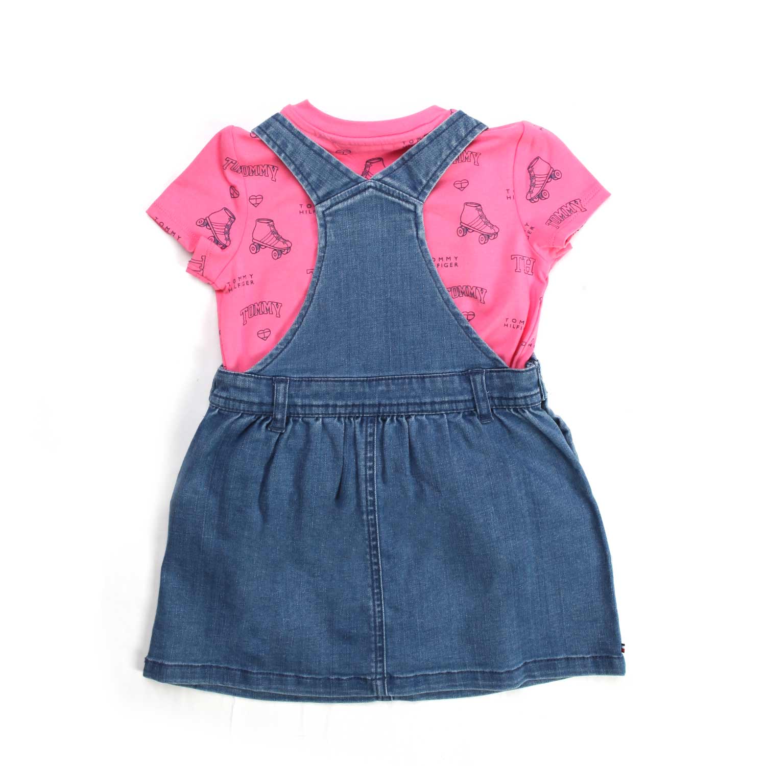 COMPLETINO SALOPETTE BLU E ROSA BIMBA E BAMBINA - annameglio.com abbigliamento moda