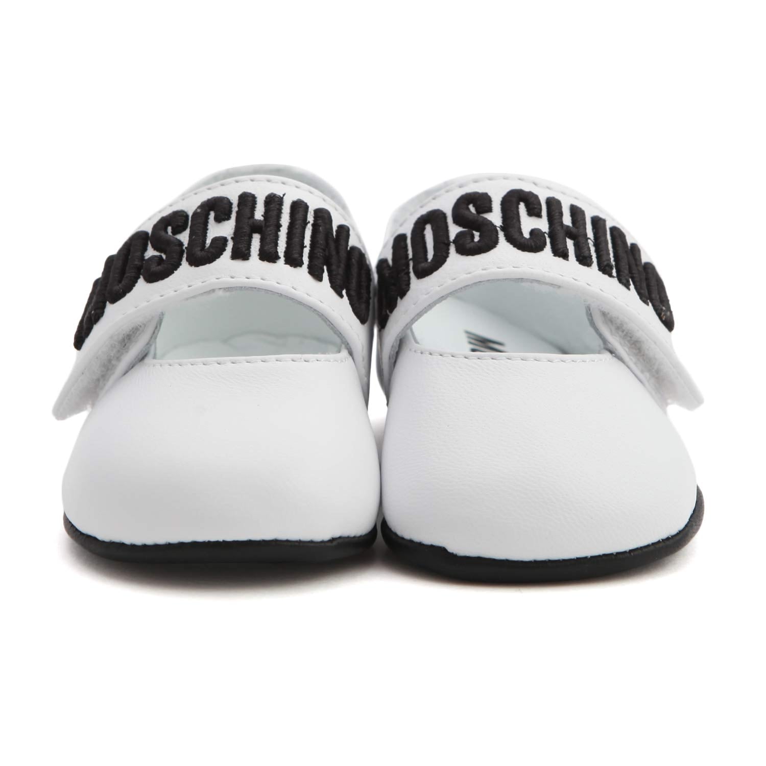 SCARPINE BIANCHE LOGO NEONATA - annameglio.com abbigliamento moda