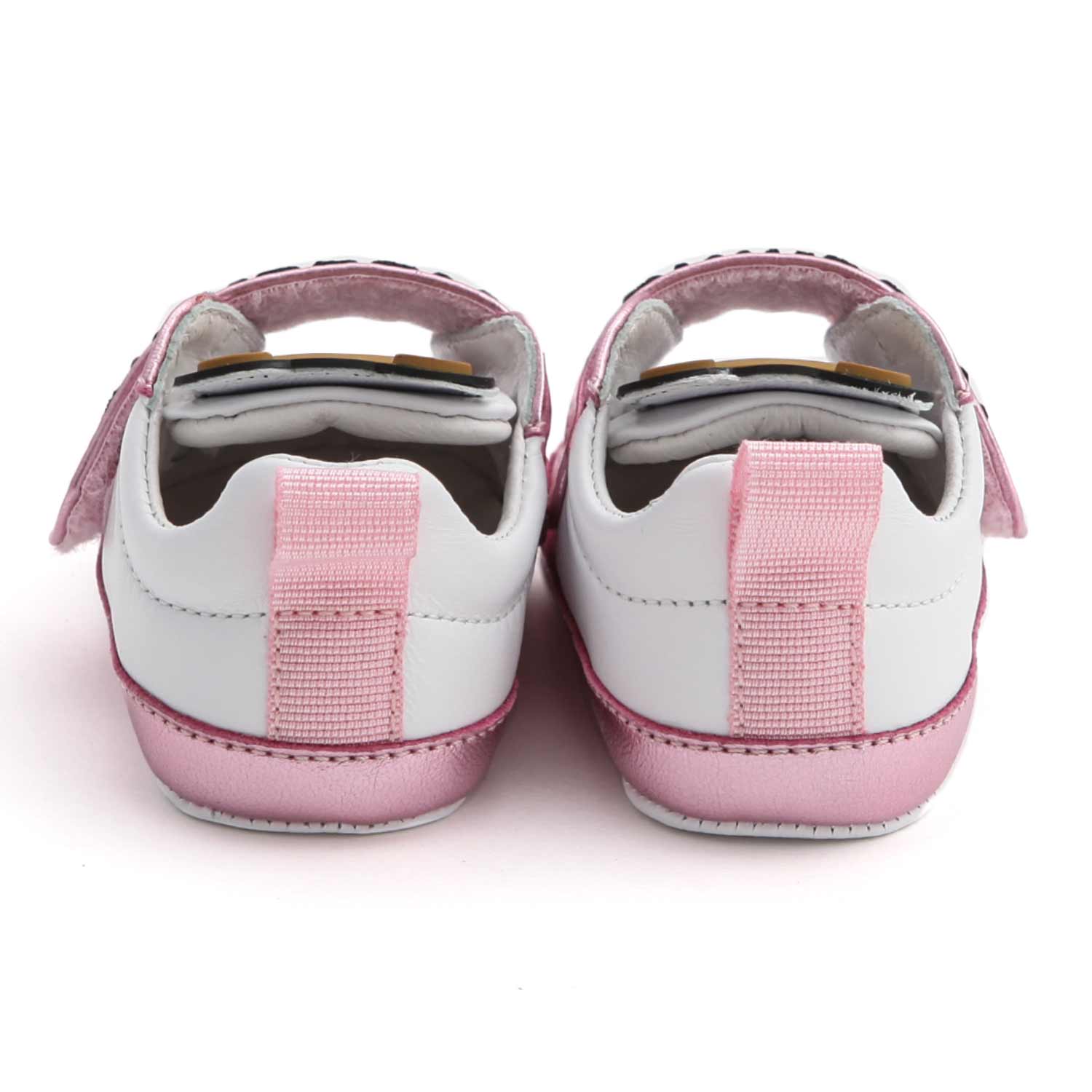 SNEAKERS BIANCHE E ROSE NEONATA - annameglio.com abbigliamento moda