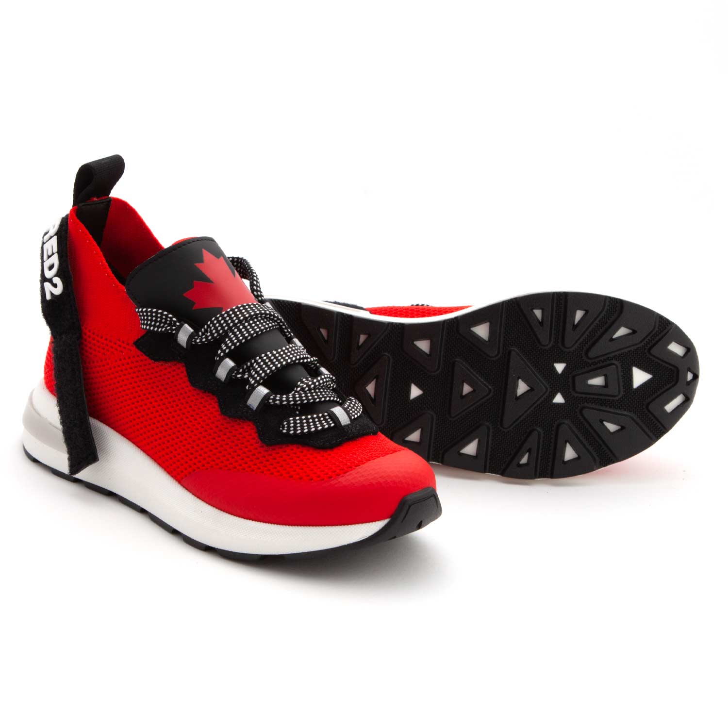 SNEAKERS ROSSE LOGO UNISEX - annameglio.com abbigliamento moda