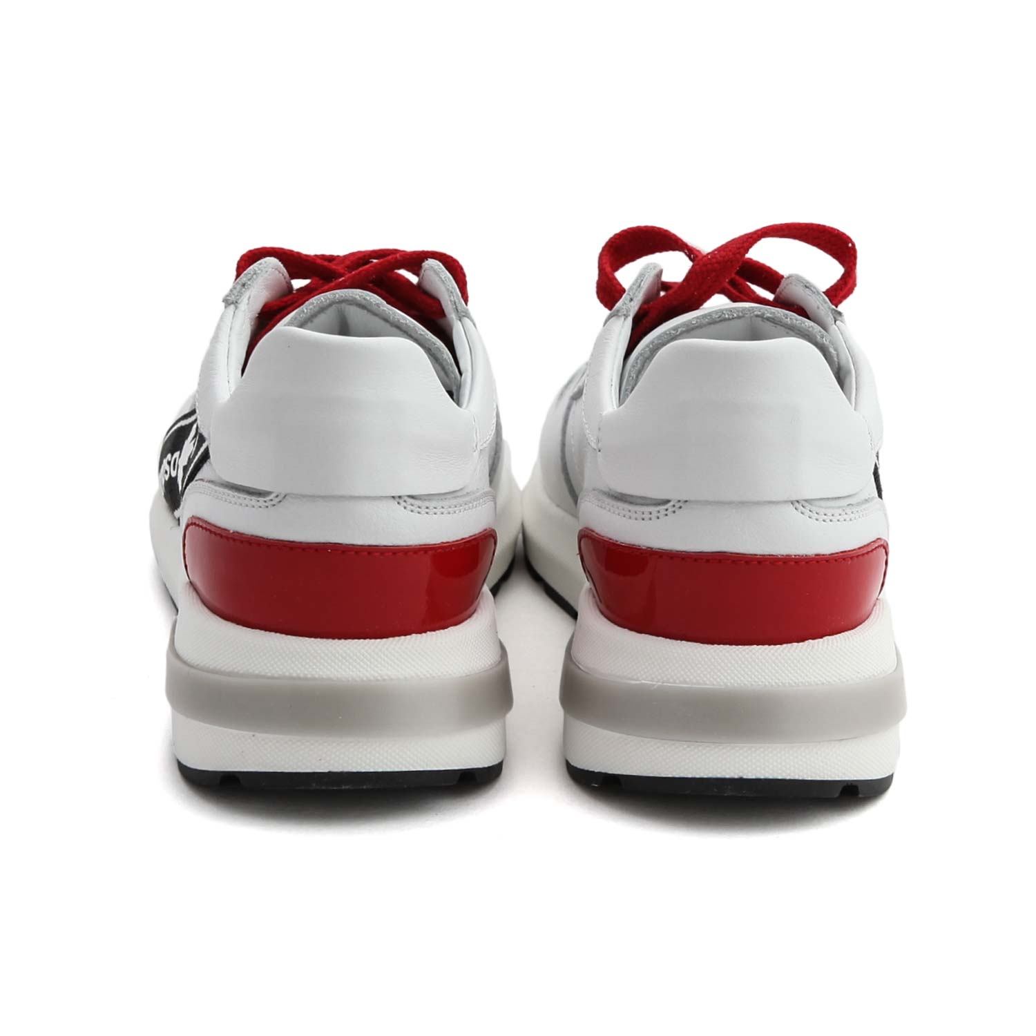 SNEAKERS BIANCHE ROSSE UNISEX - annameglio.com abbigliamento moda