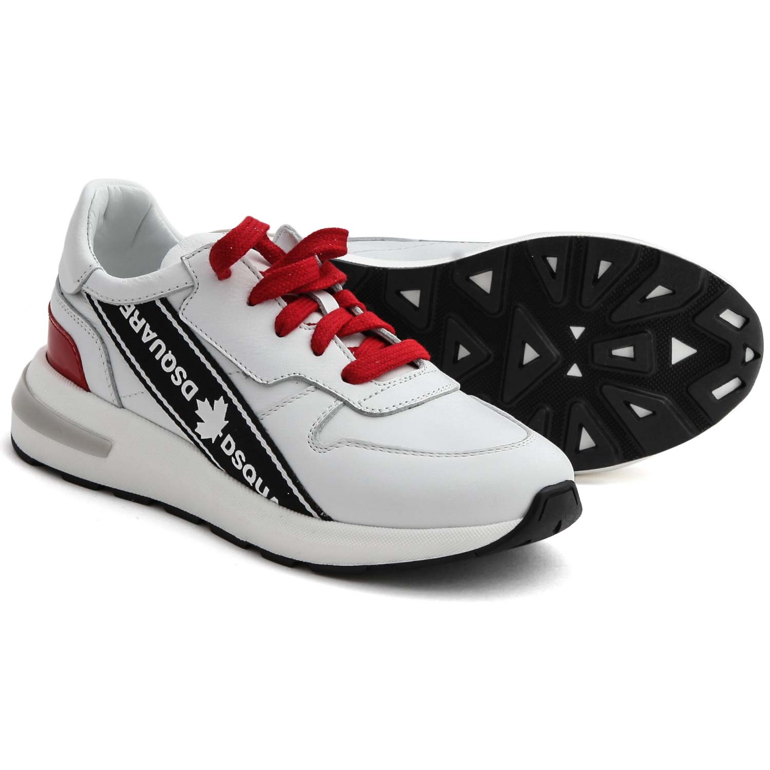 SNEAKERS BIANCHE ROSSE UNISEX - annameglio.com abbigliamento moda