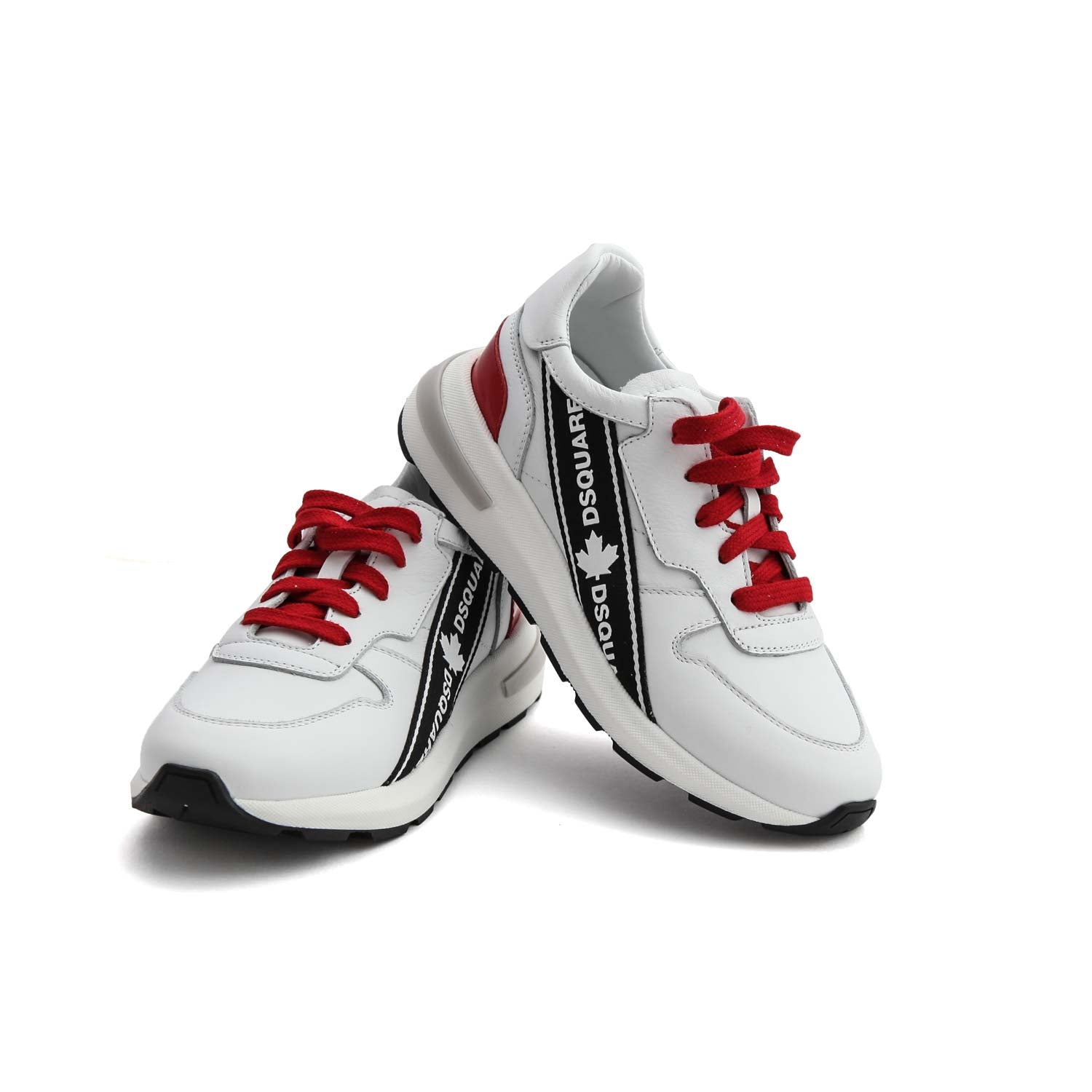 SNEAKERS BIANCHE ROSSE UNISEX - annameglio.com abbigliamento moda