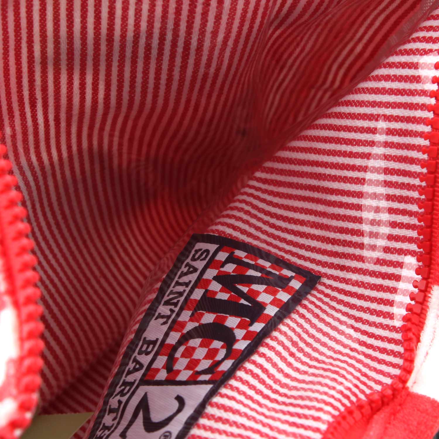 Pochette in spugna rigata rossa - annameglio.com abbigliamento moda