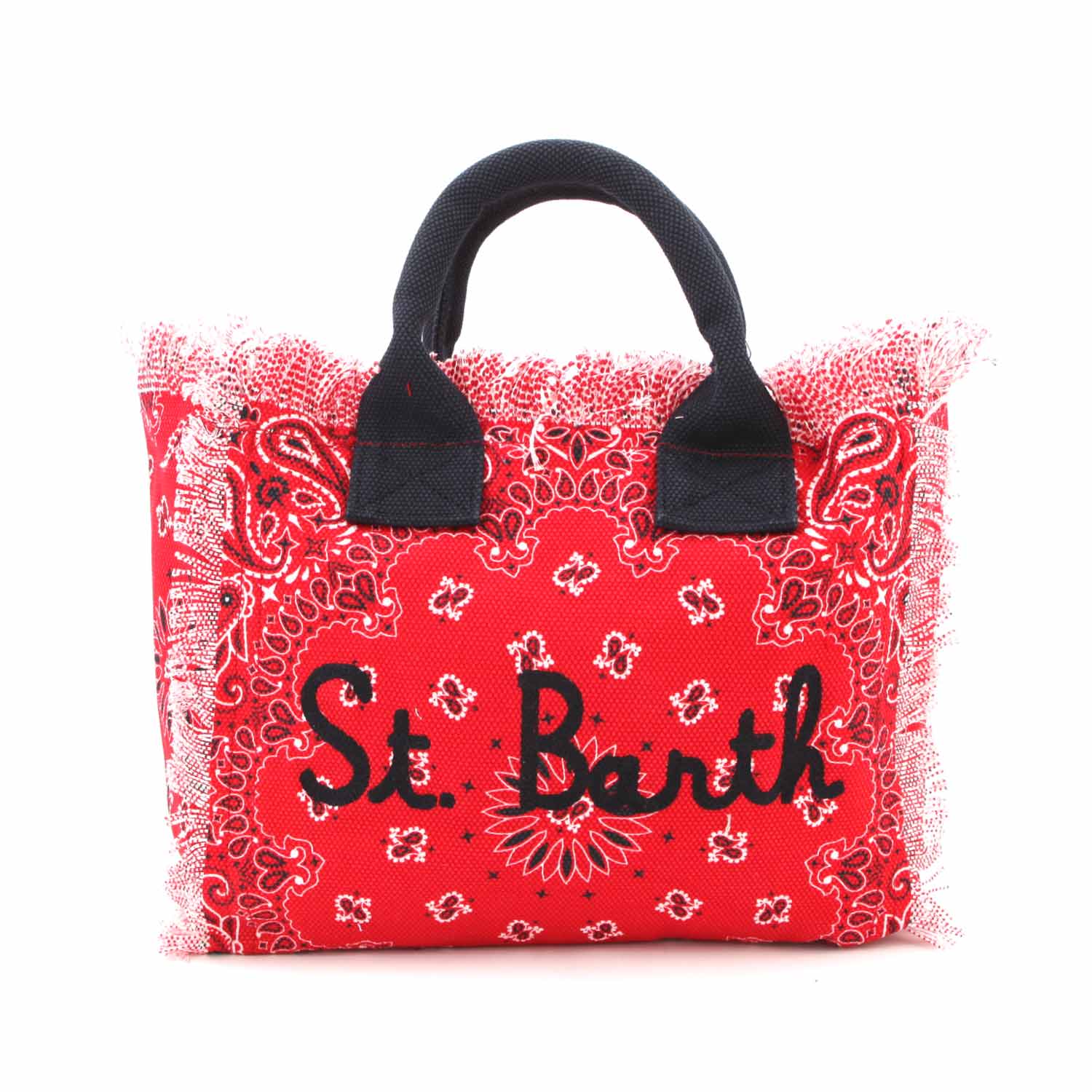 Borsa in canvas bandana rossa - annameglio.com abbigliamento moda