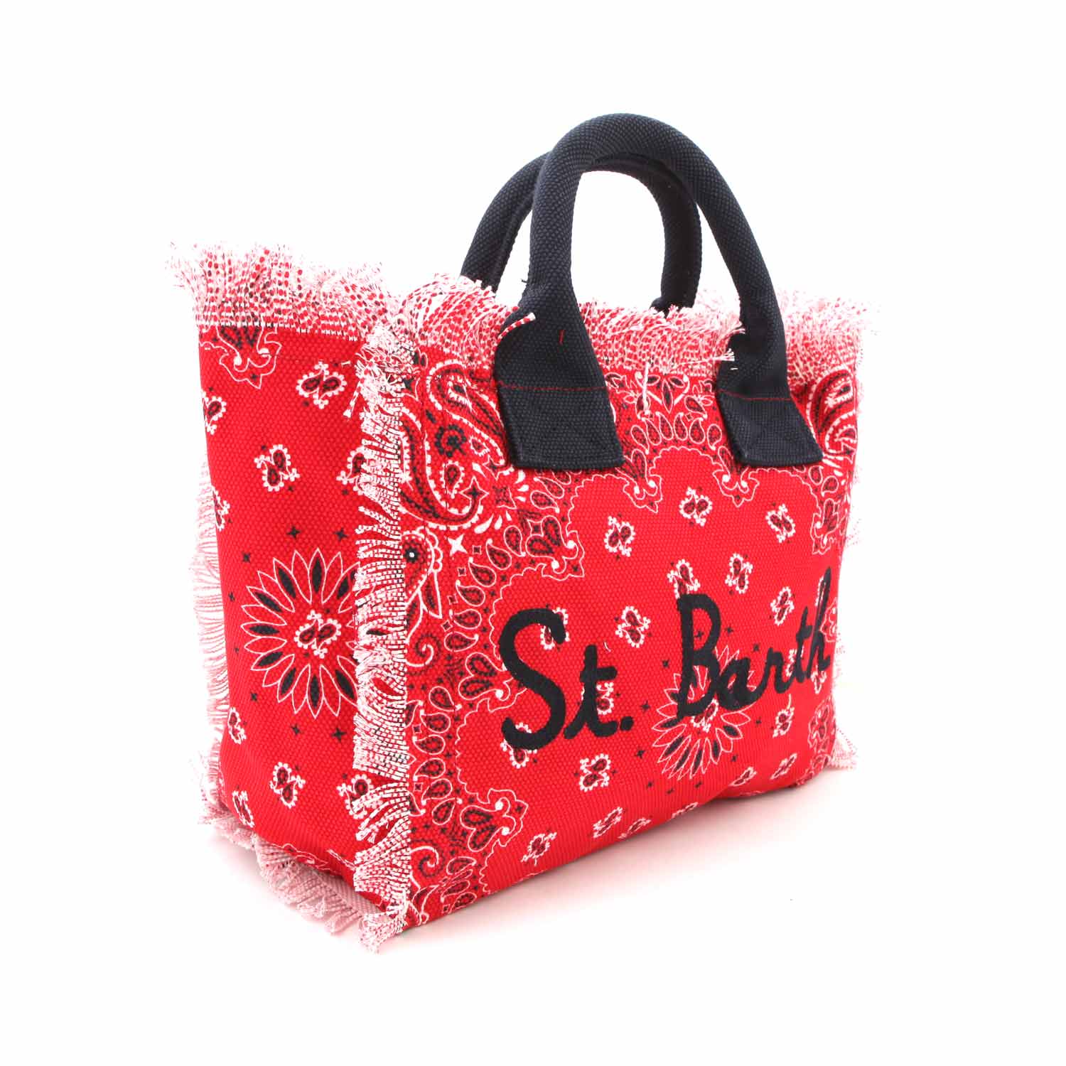 Borsa in canvas bandana rossa - annameglio.com abbigliamento moda
