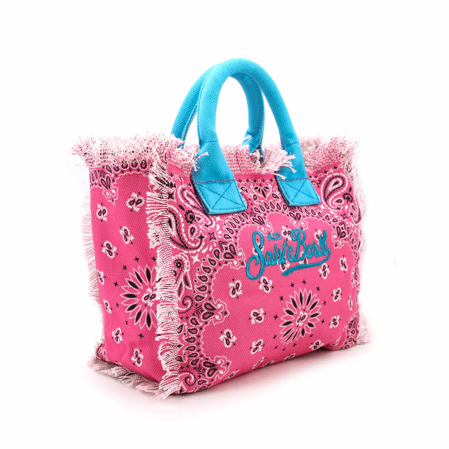 Borsa in Canvas bandana rosa - annameglio.com abbigliamento moda