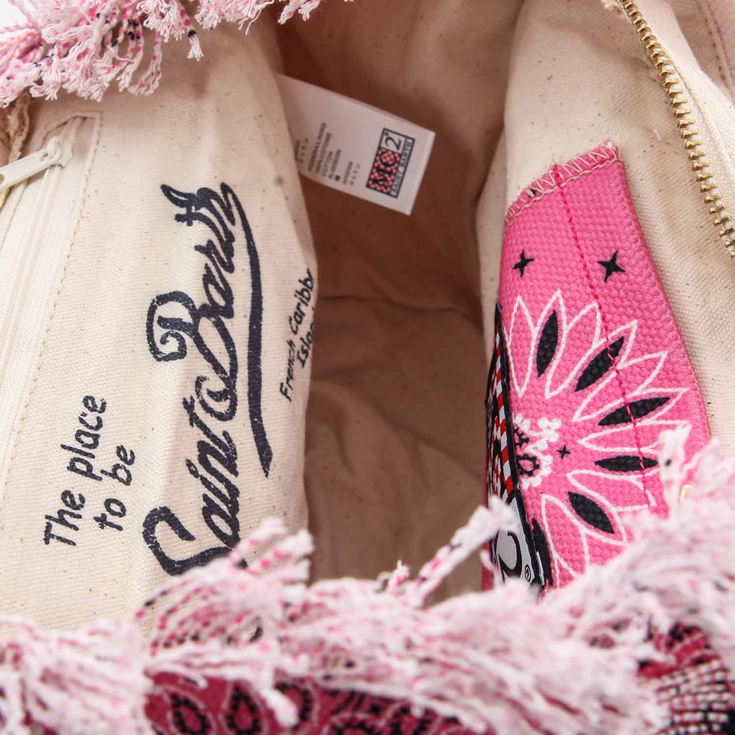 Borsa in Canvas bandana rosa - annameglio.com abbigliamento moda