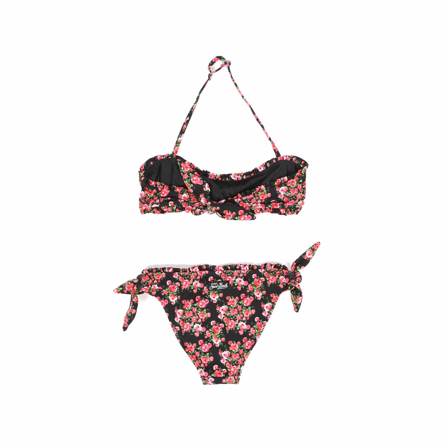 Bikini con rose sfondo nero - annameglio.com abbigliamento moda