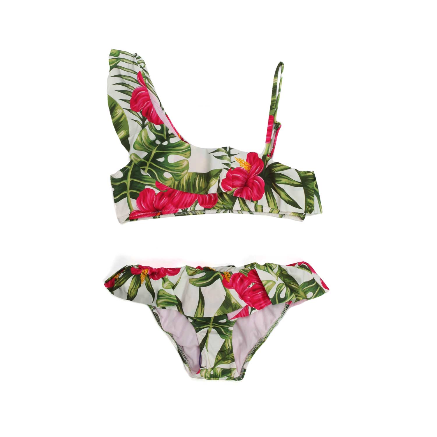 BIKINI MONOSPALLA A FIORI - annameglio.com abbigliamento moda