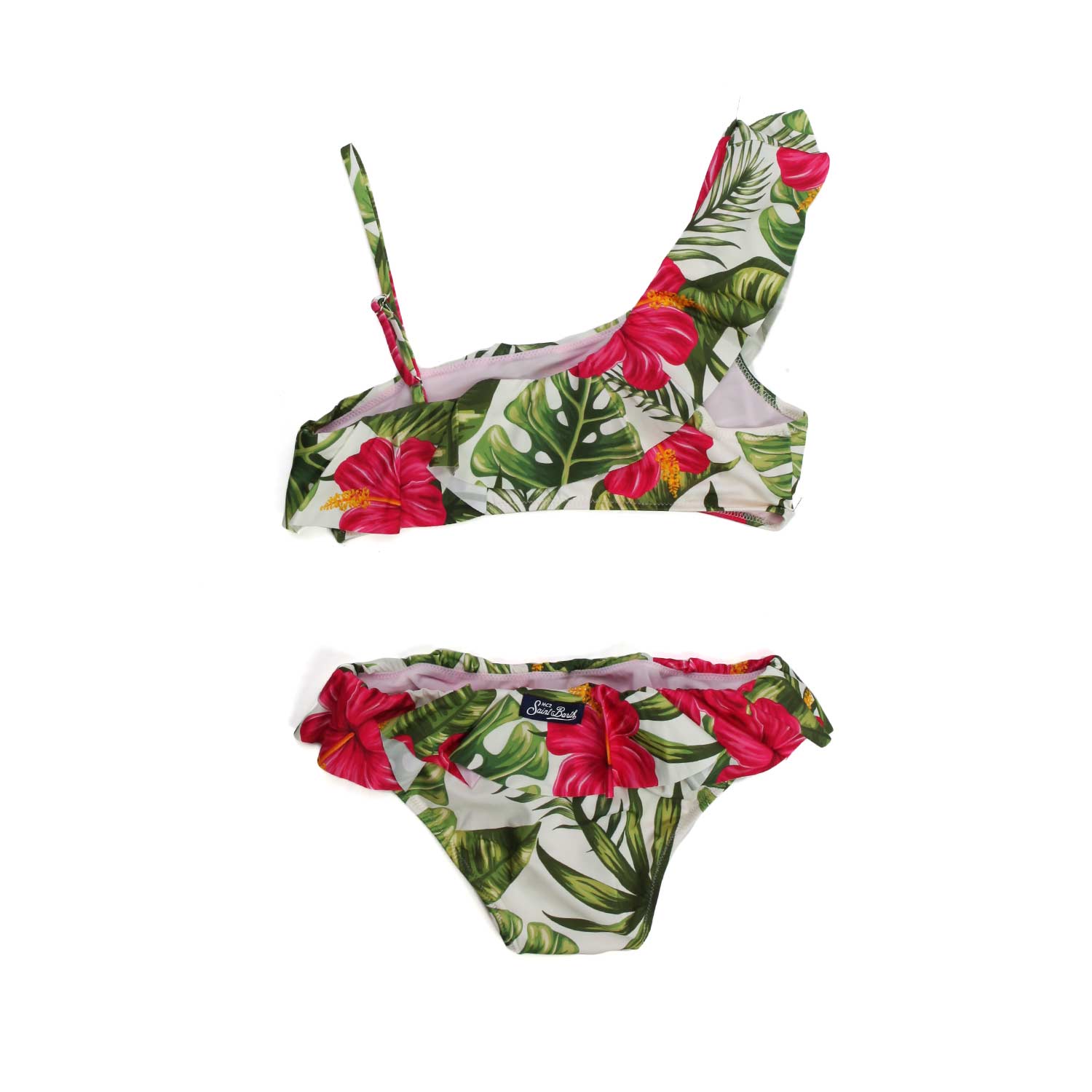 BIKINI MONOSPALLA A FIORI - annameglio.com abbigliamento moda