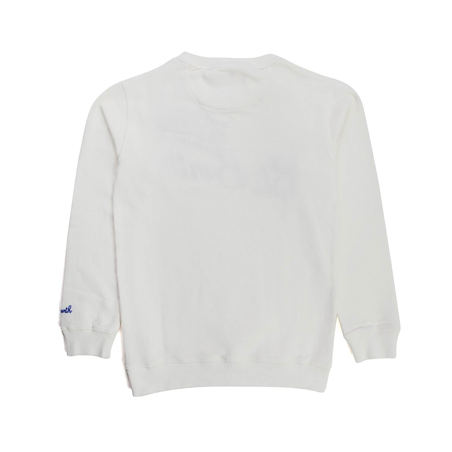 FELPA BIANCA CON LOGO BLU BAMBINO E TEENAGER - annameglio.com abbigliamento moda