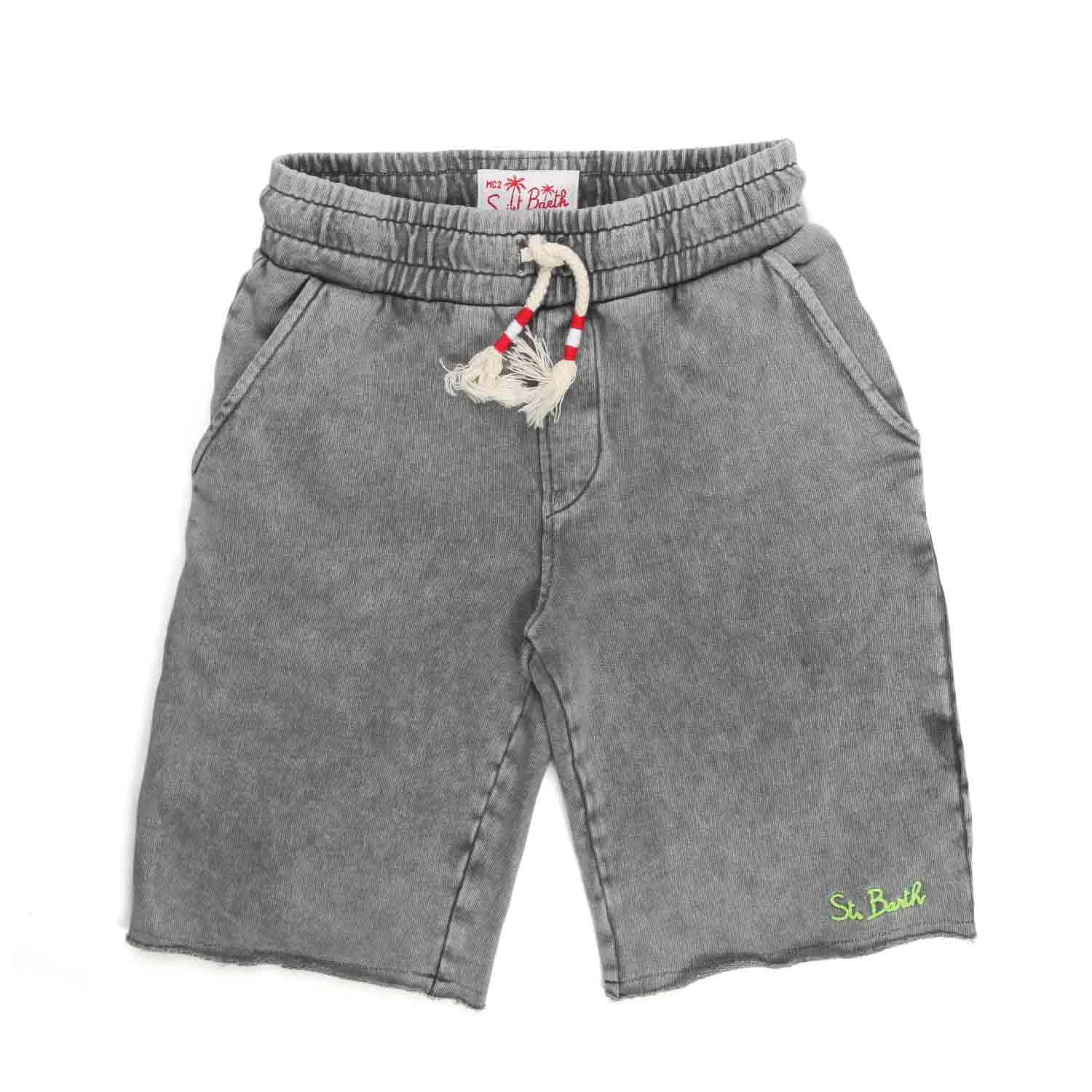 PANTALONCINO GRIGIO BOY - annameglio.com abbigliamento moda