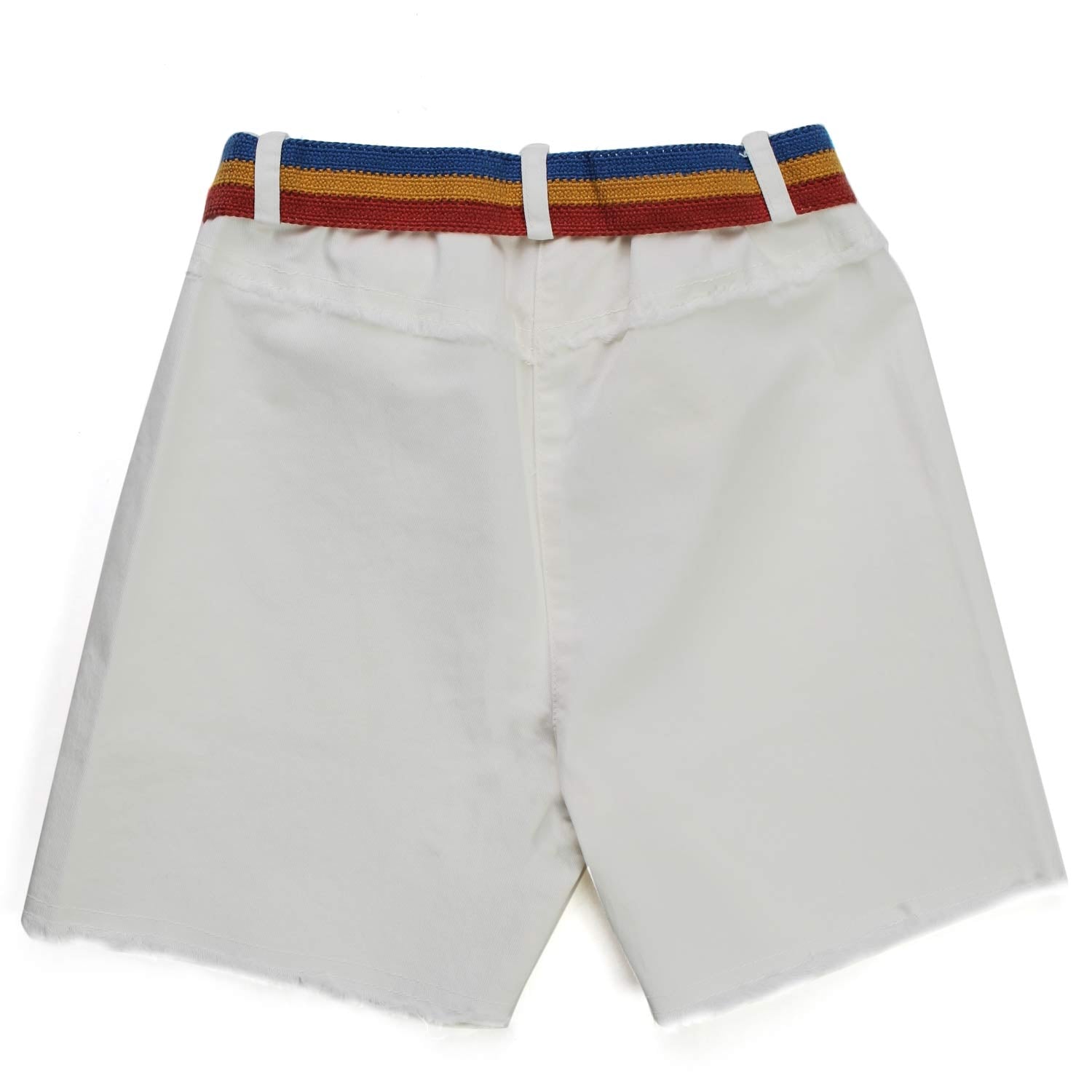 SHORTS BIANCHI CON CINTURA BAMBINA - annameglio.com abbigliamento moda