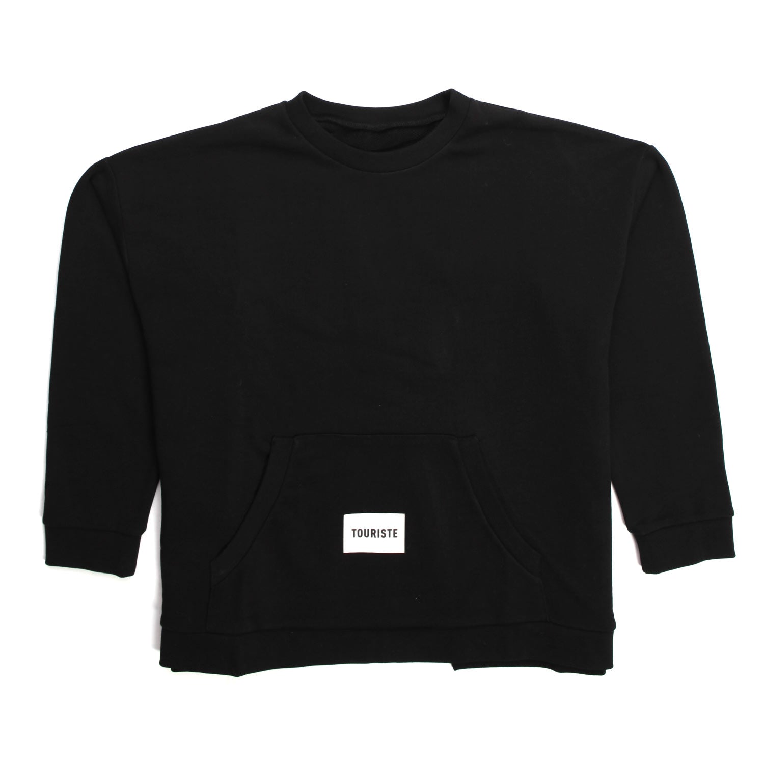 FELPA NERA COTONE BAMBINA GIRL - annameglio.com abbigliamento moda