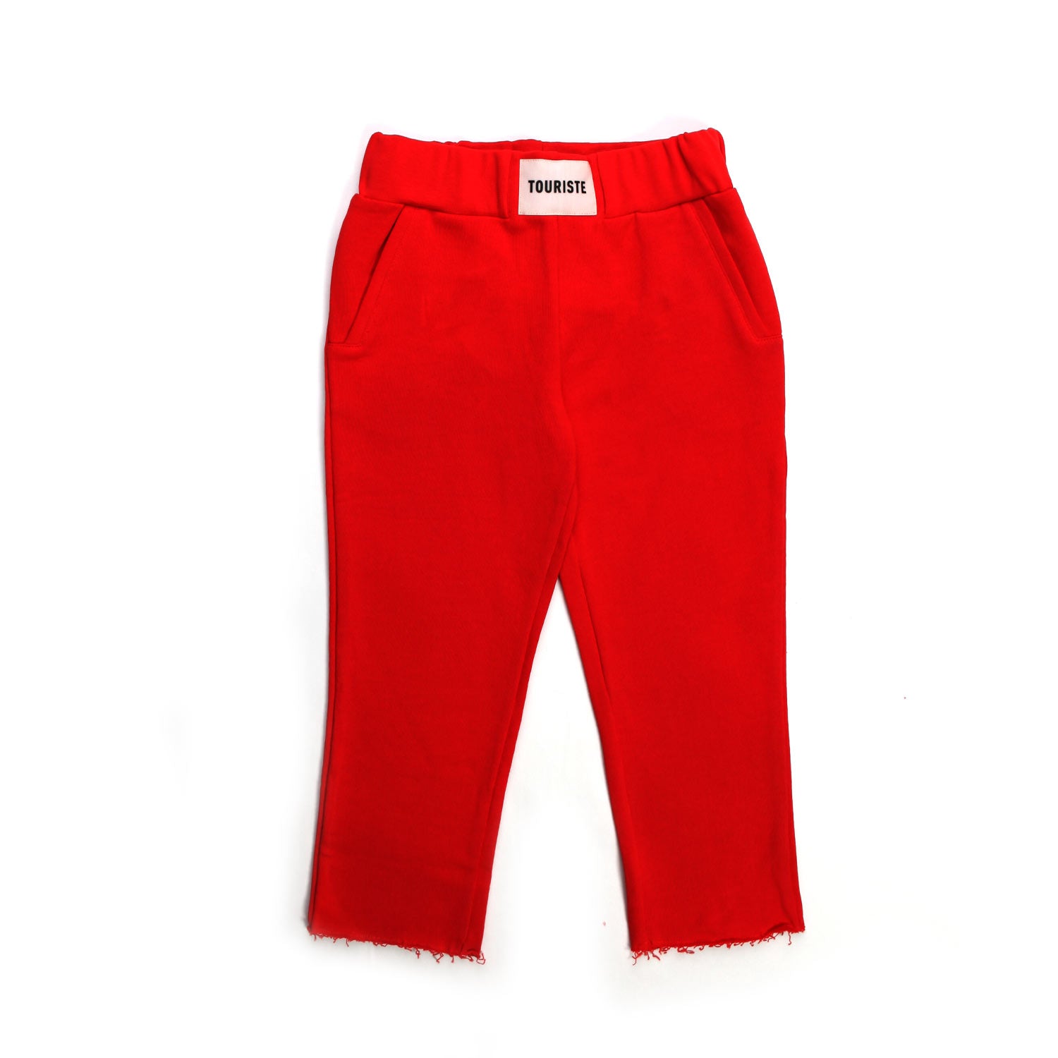 PANTALONE ROSSO COTONE BAMBINA - annameglio.com abbigliamento moda