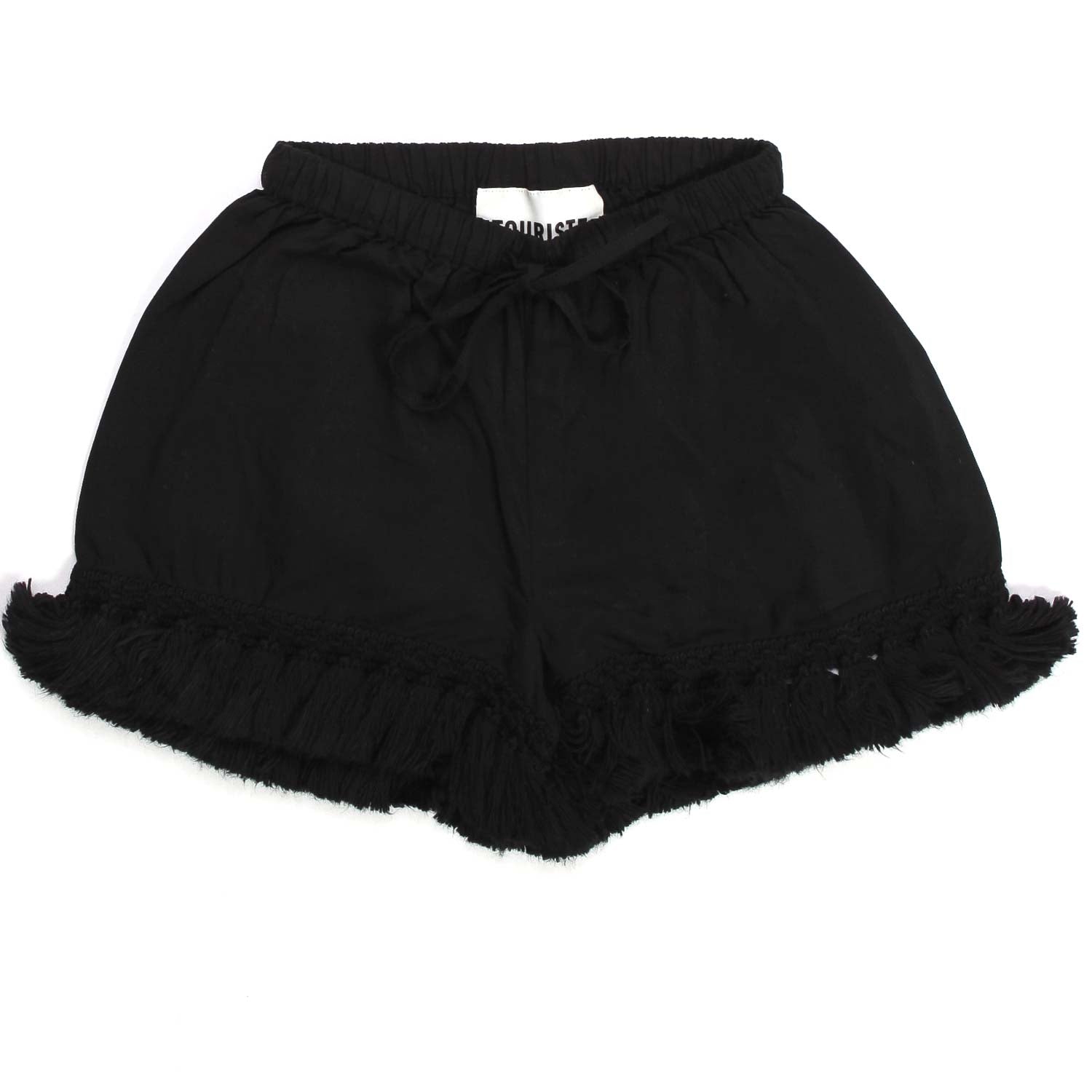 SHORTS NERI COTONE GIRL BAMBINA - annameglio.com abbigliamento moda