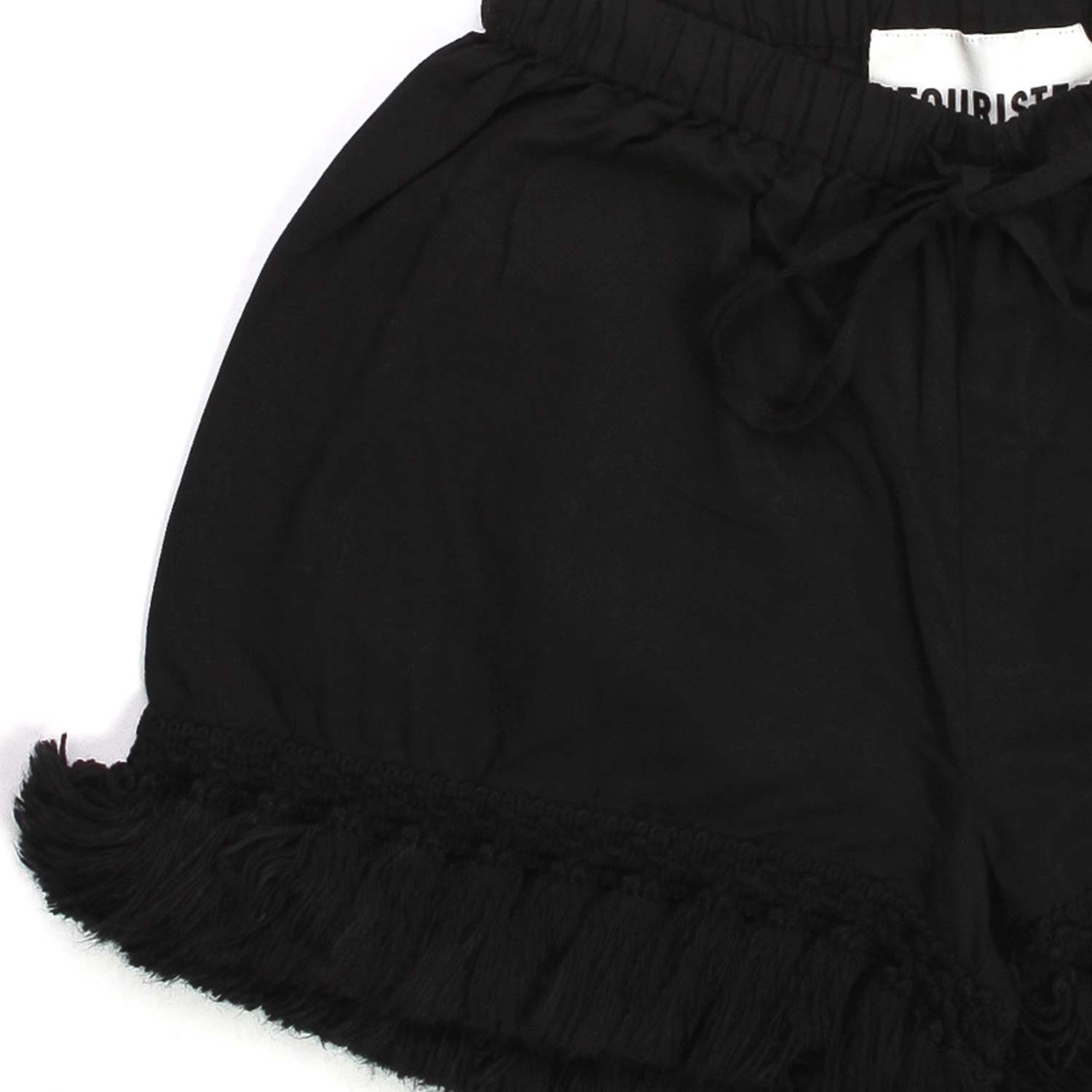 SHORTS NERI COTONE GIRL BAMBINA - annameglio.com abbigliamento moda