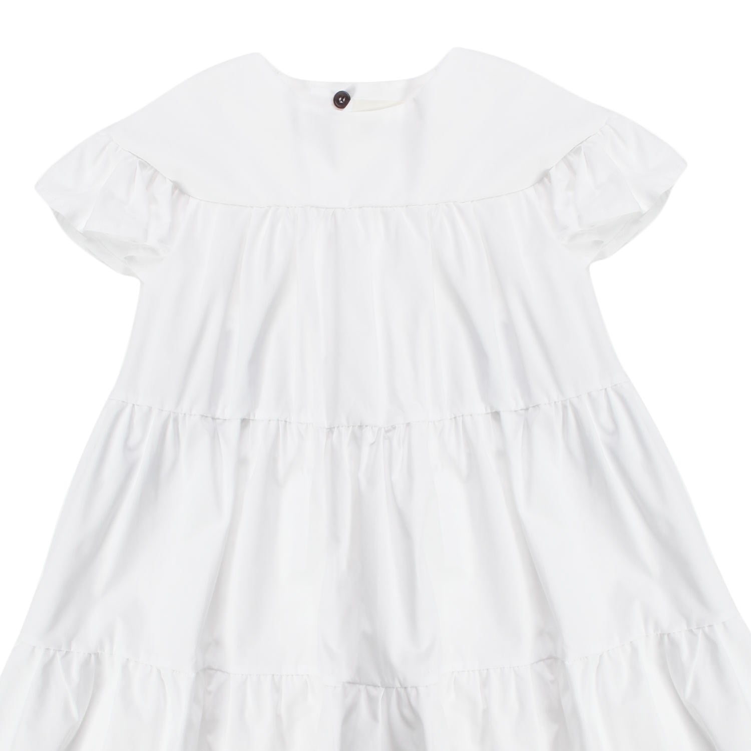ABITO IN COTONE BIANCO BAMBINA E TEENAGER - annameglio.com abbigliamento moda