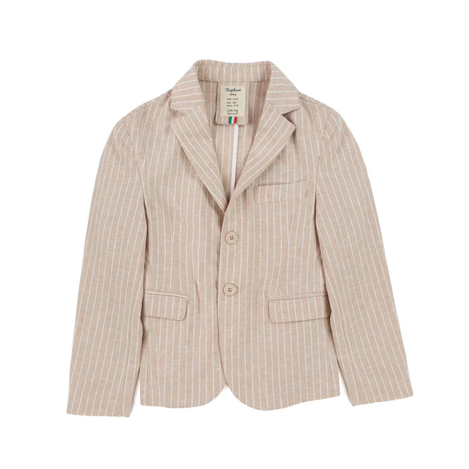 GIACCA BEIGE A RIGHE BOY - annameglio.com abbigliamento moda