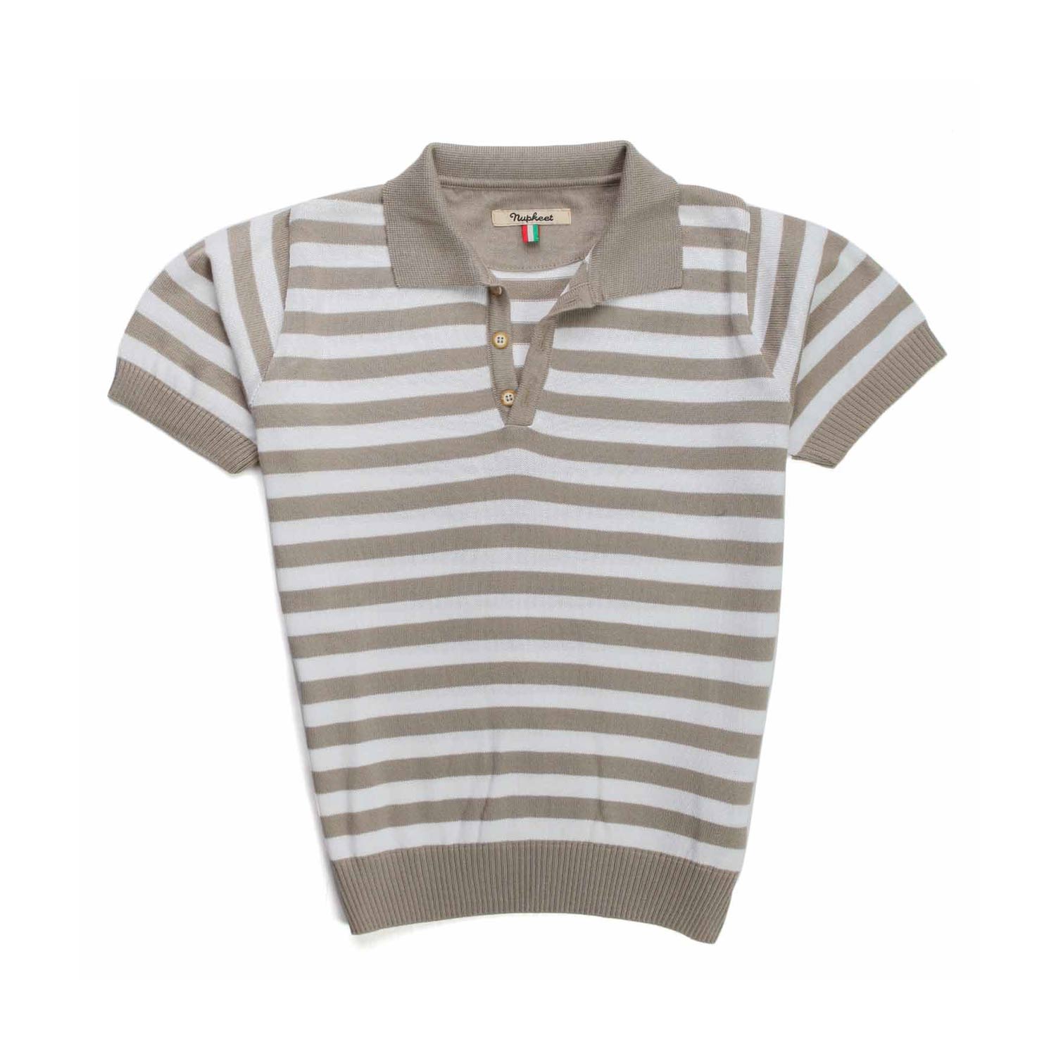 POLO BRAULIO A RIGHE SABBIA BAMBINO - annameglio.com abbigliamento moda
