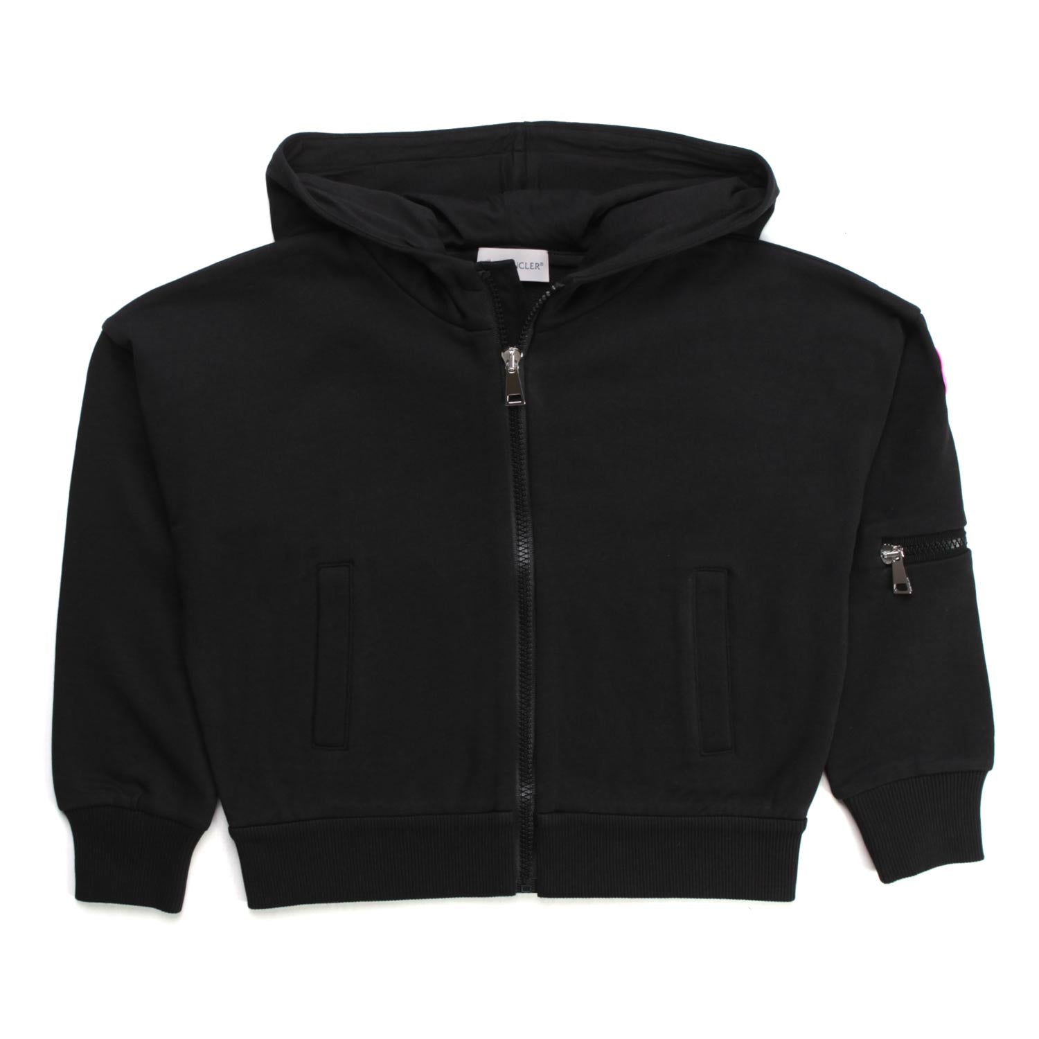 FELPA NERA ZIP BAMBINA GIRL - annameglio.com abbigliamento moda