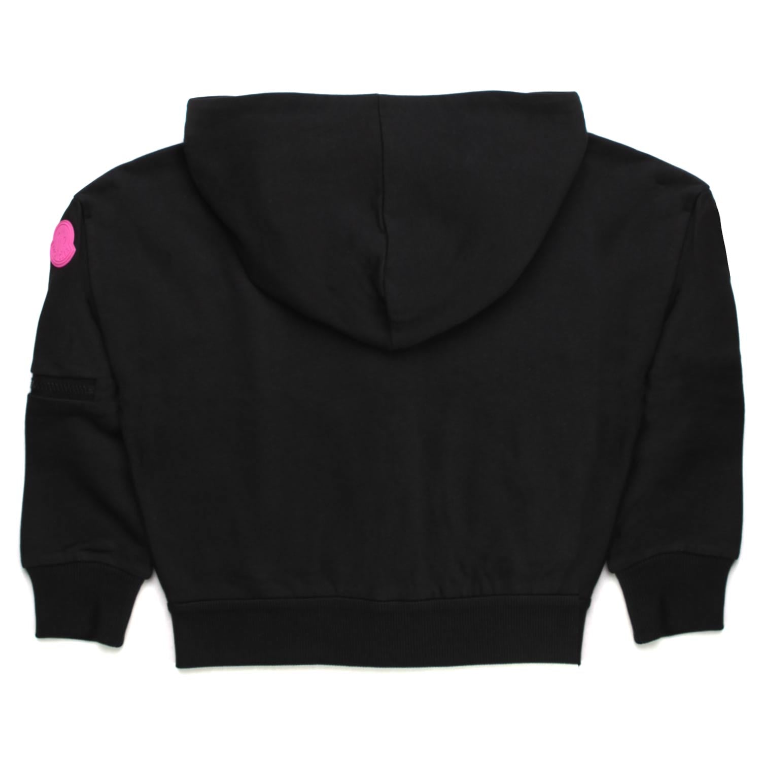 FELPA NERA ZIP BAMBINA GIRL - annameglio.com abbigliamento moda