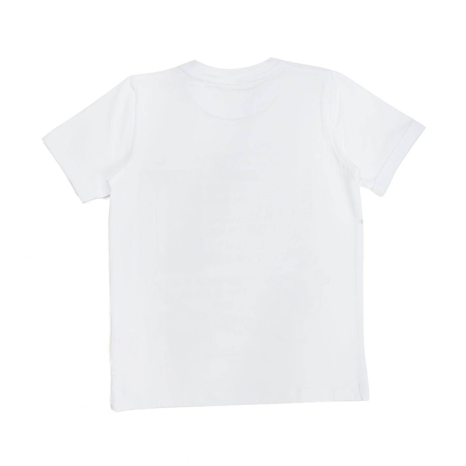 T-SHIRT BIANCA CON STAMPA BLU BAMBINA - annameglio.com abbigliamento moda