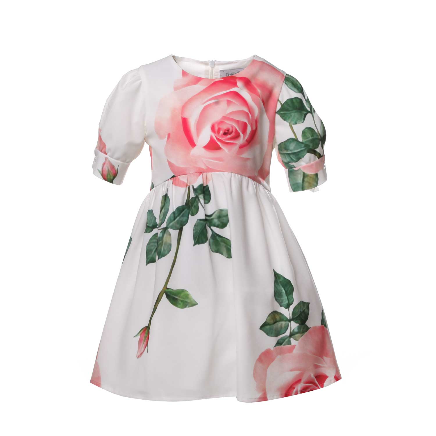 ABITO CON STAMPA ROSE BAMBINA - annameglio.com abbigliamento moda