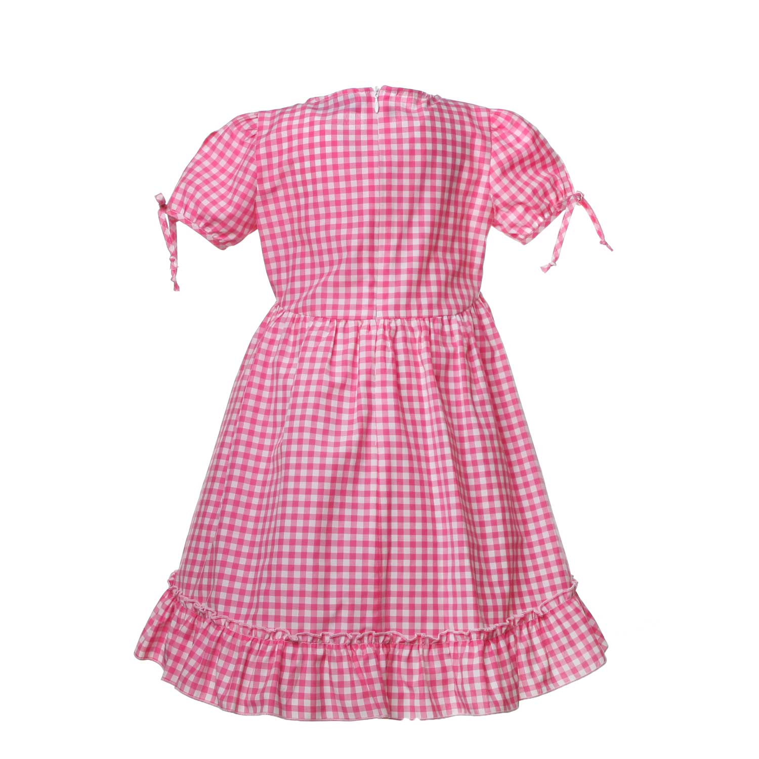 ABITO BIANCO E ROSA A QUADRETTI BAMBINA - annameglio.com abbigliamento moda