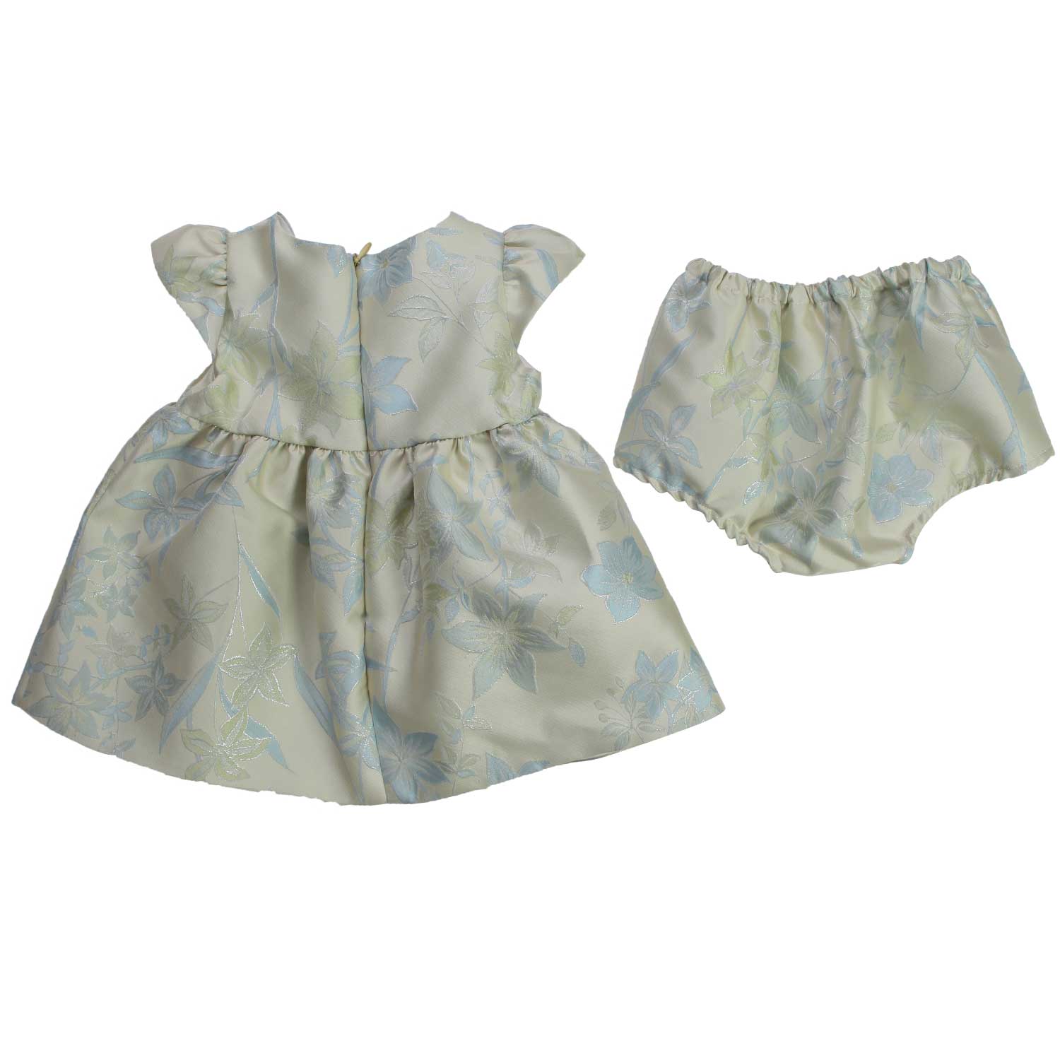 ABITO BIMBA VERDE ACQUA CON CULOTTE - annameglio.com abbigliamento moda