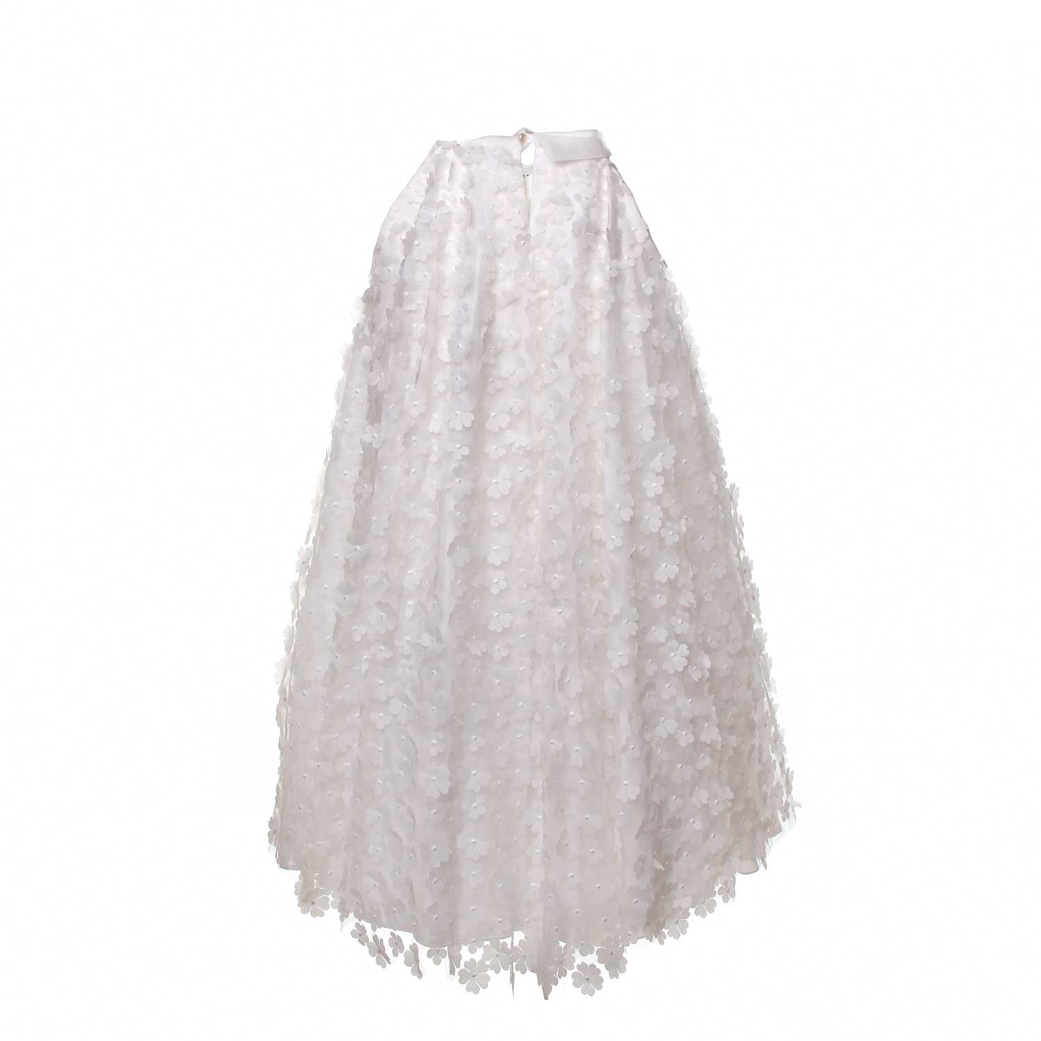 ABITO BAMBINA TEEN TULLE BIANCO CERIMONIA - annameglio.com abbigliamento moda