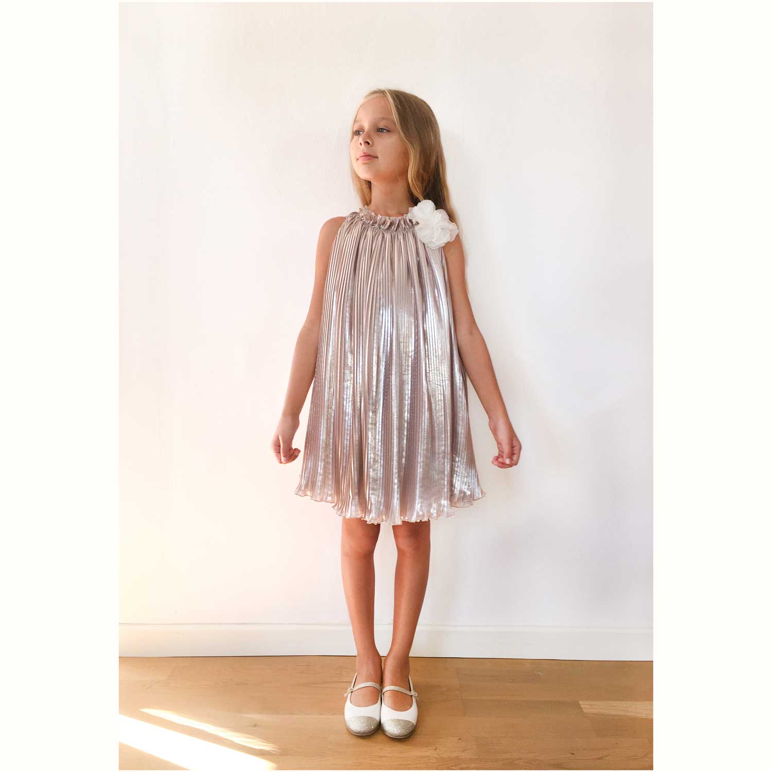 ABITO BAMBINA TEEN ROSA ANTICO - annameglio.com abbigliamento moda